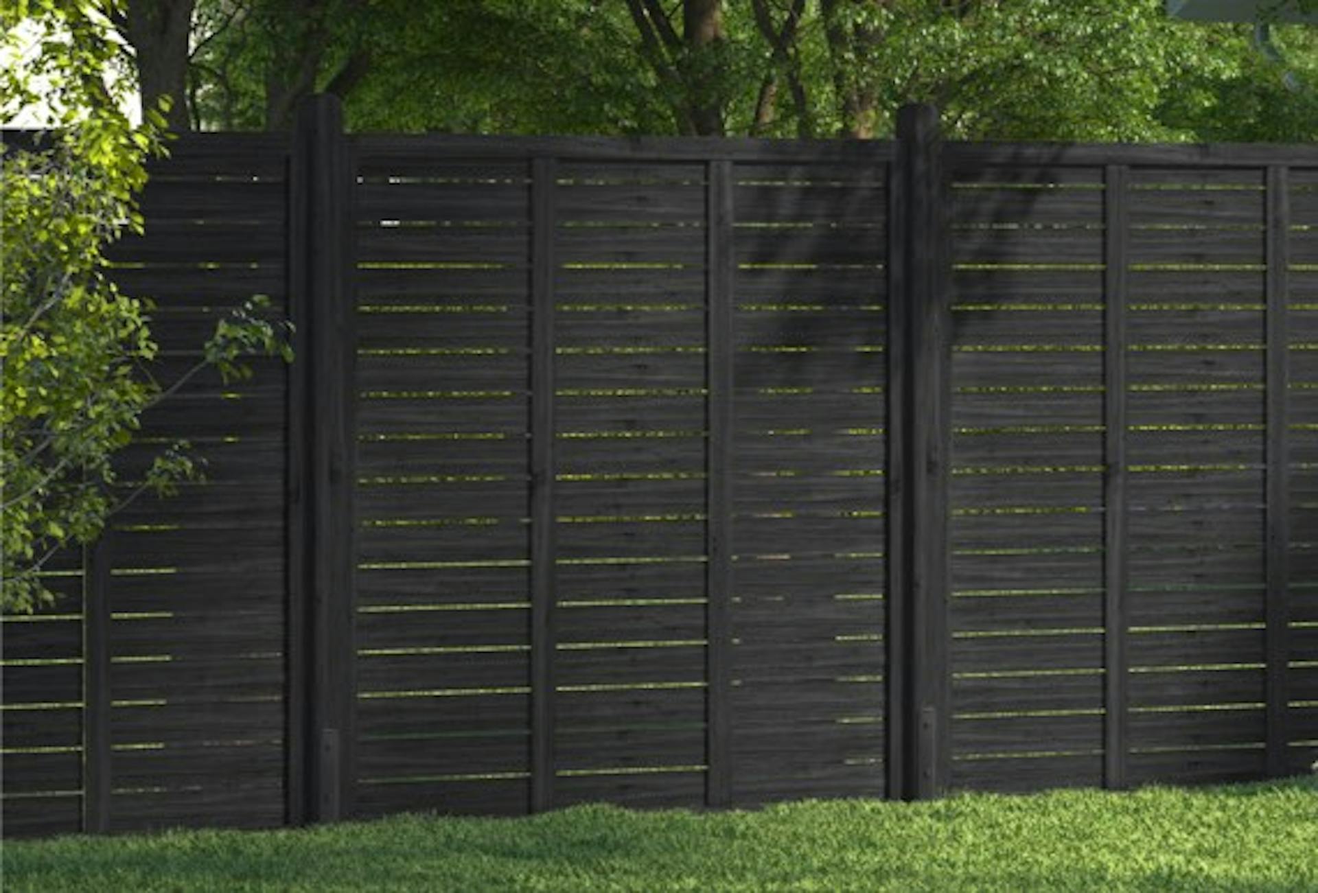 Sichtzaun Serie Limone schwarz