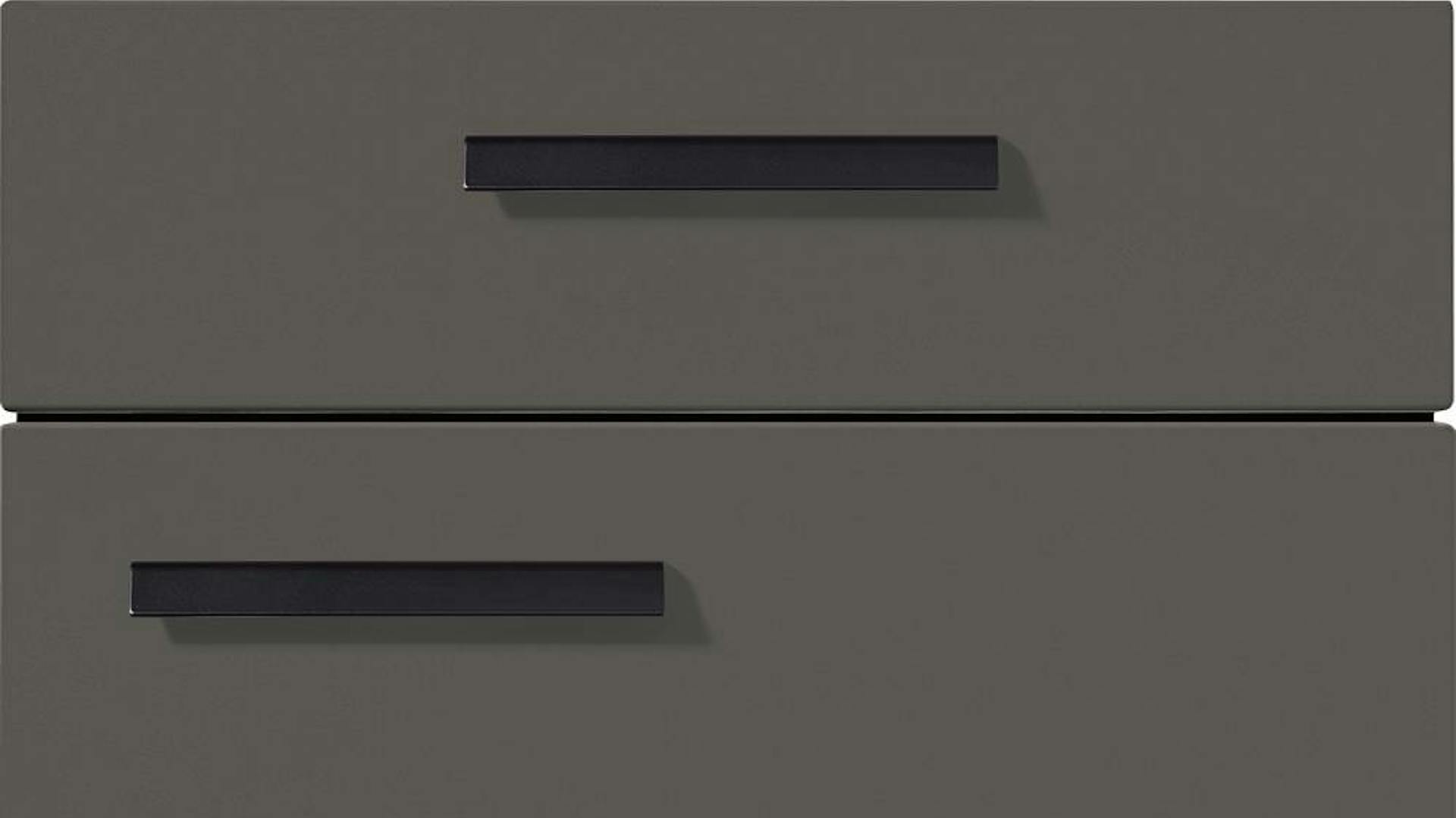 Nobilia Küchenfront in Vulkangrau