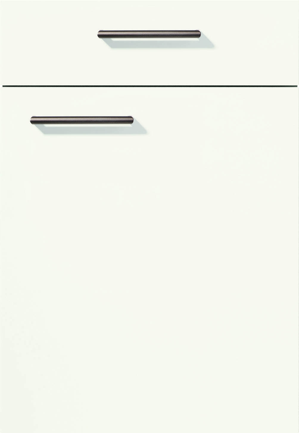 Nobilia Küchenfront in Alpinweiß Premium matt (F490)