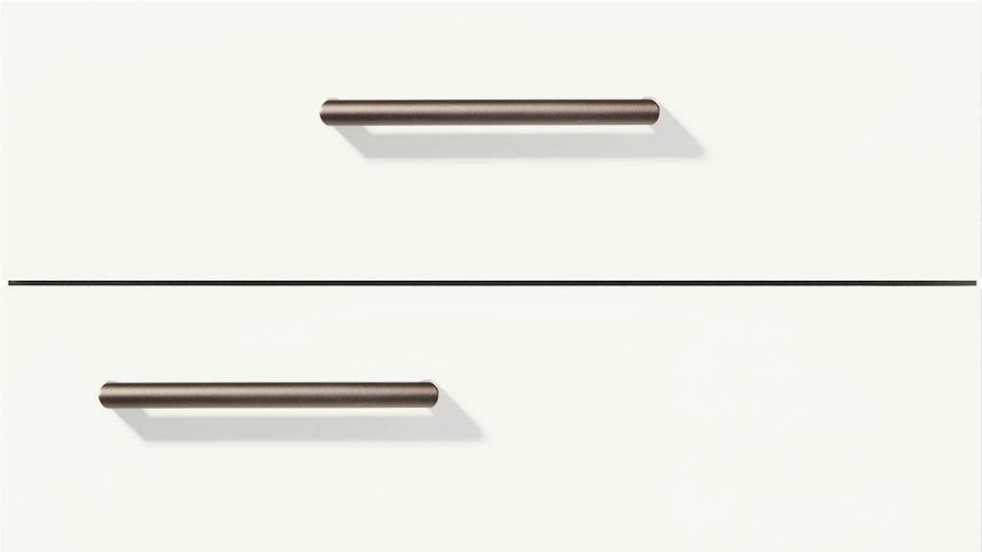 Nobilia Küchenfront in Alpinweiß Premium matt (F490)