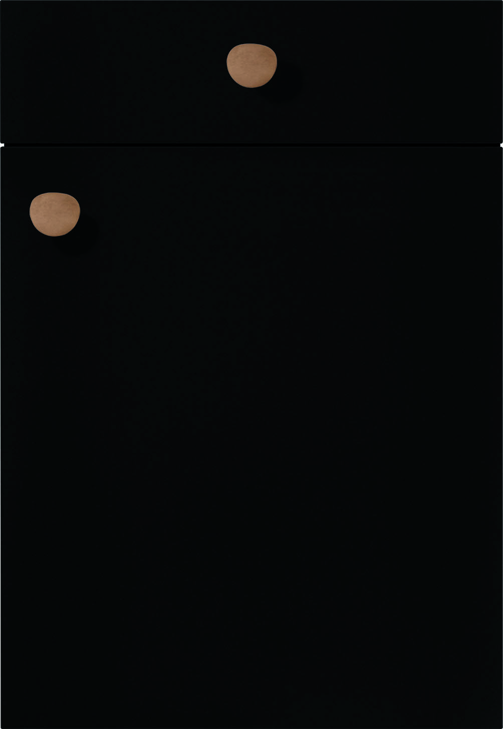 Nobilia Küchenfront in Schwarz Premium matt (F496)