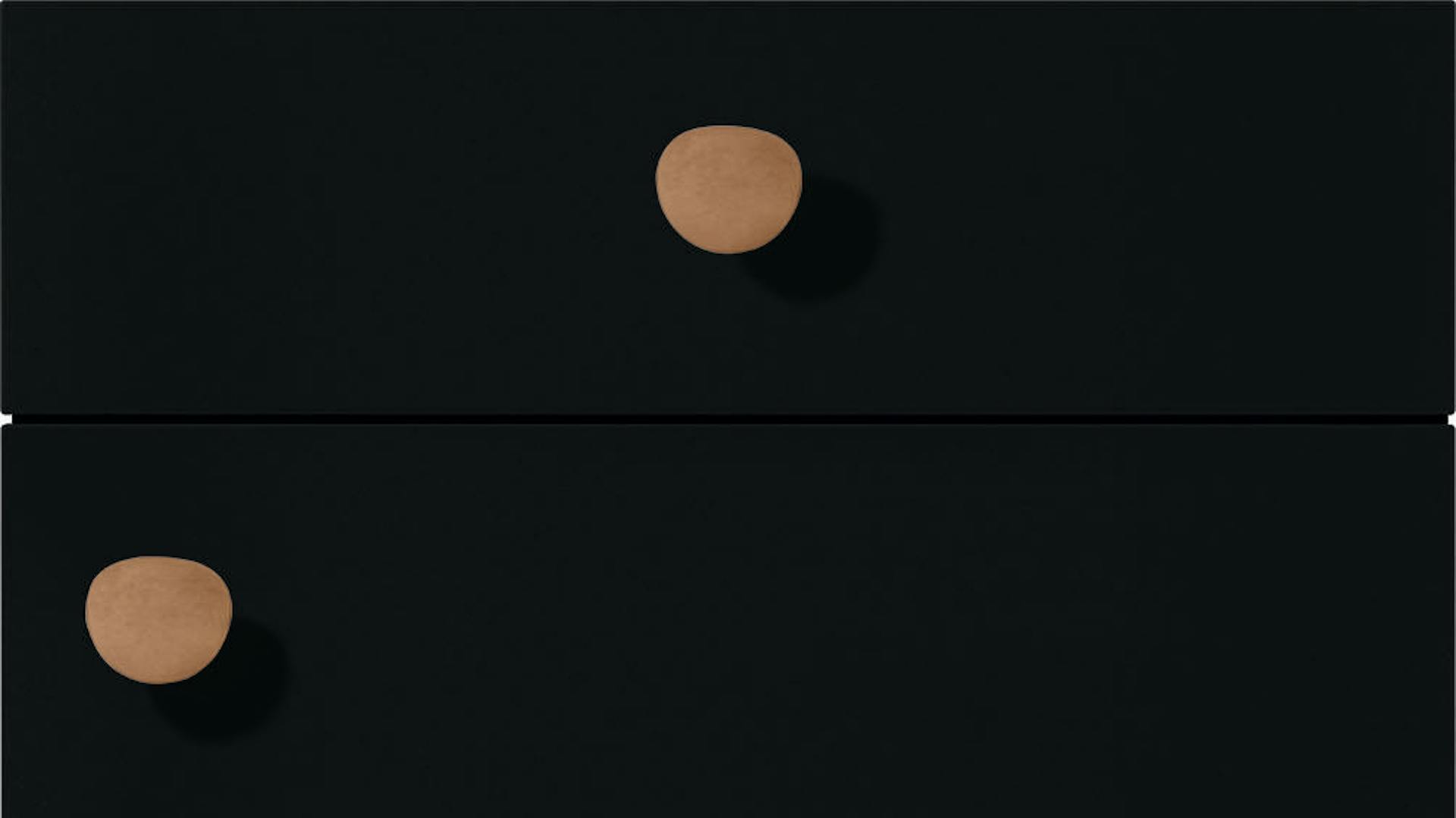 Nobilia Küchenfront in Schwarz Premium matt (F496)