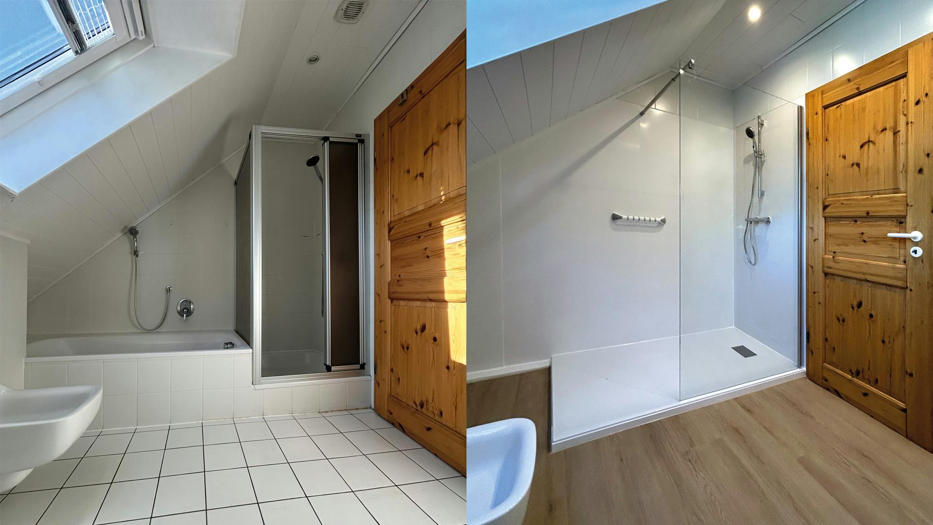 Umbau Wanne zu Dusche