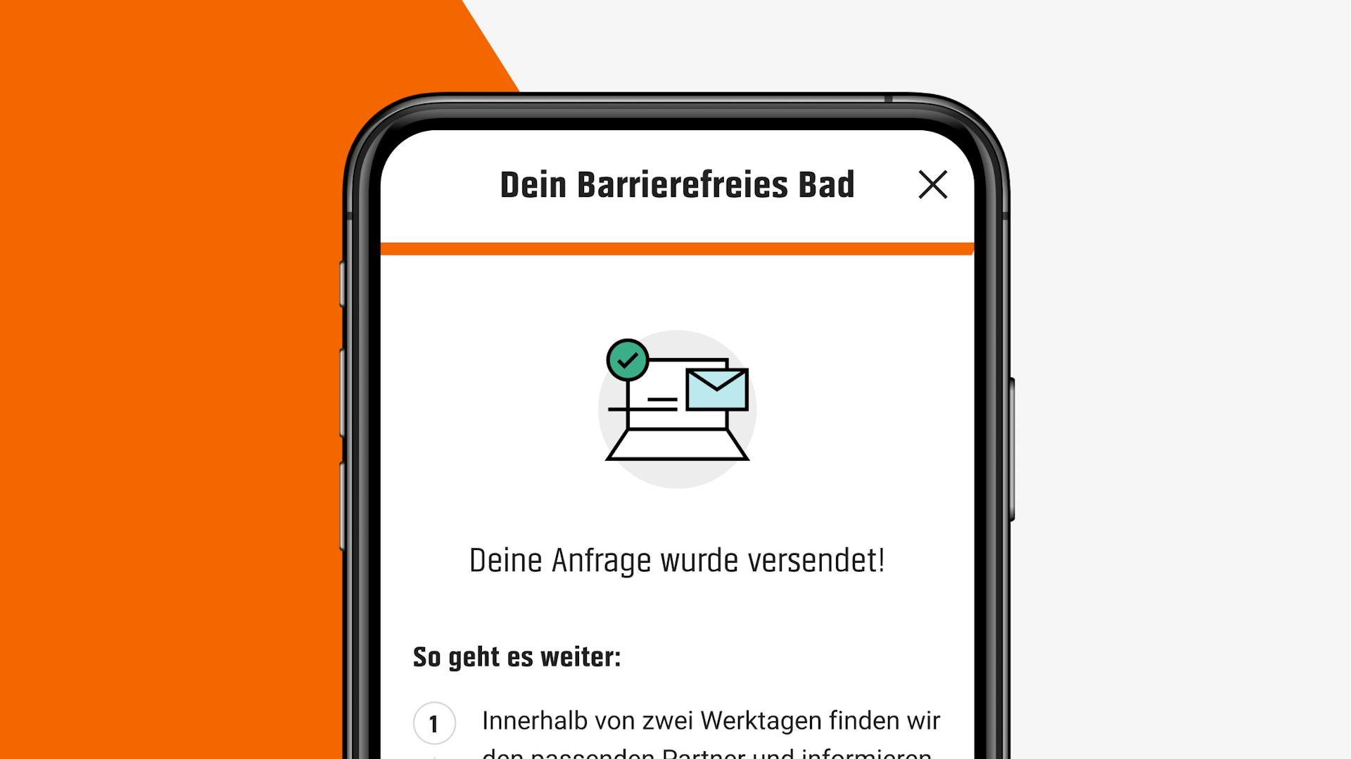 Barrierefreies Bad anfrage
