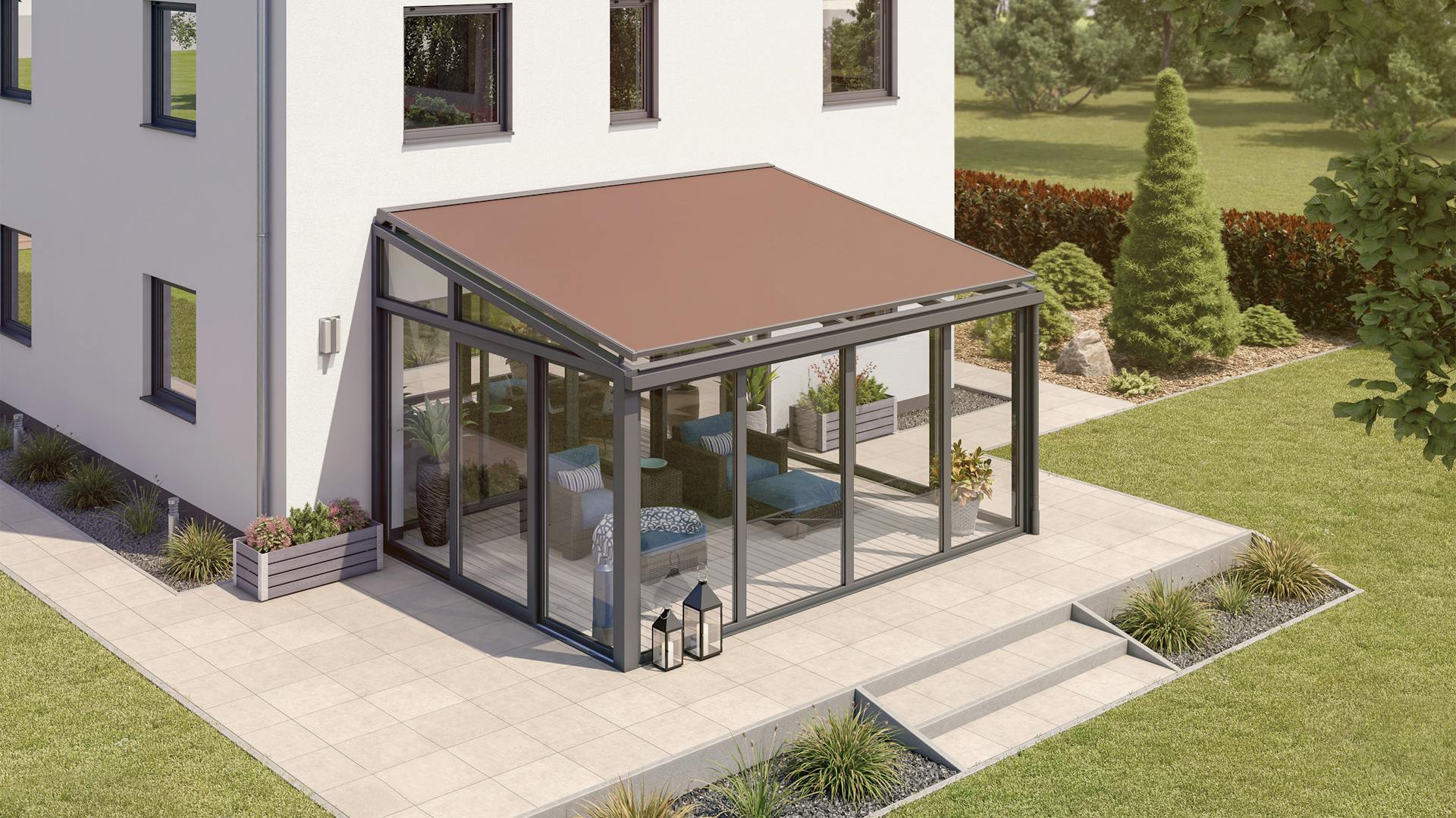 Aufglasmarkise Wintergarten