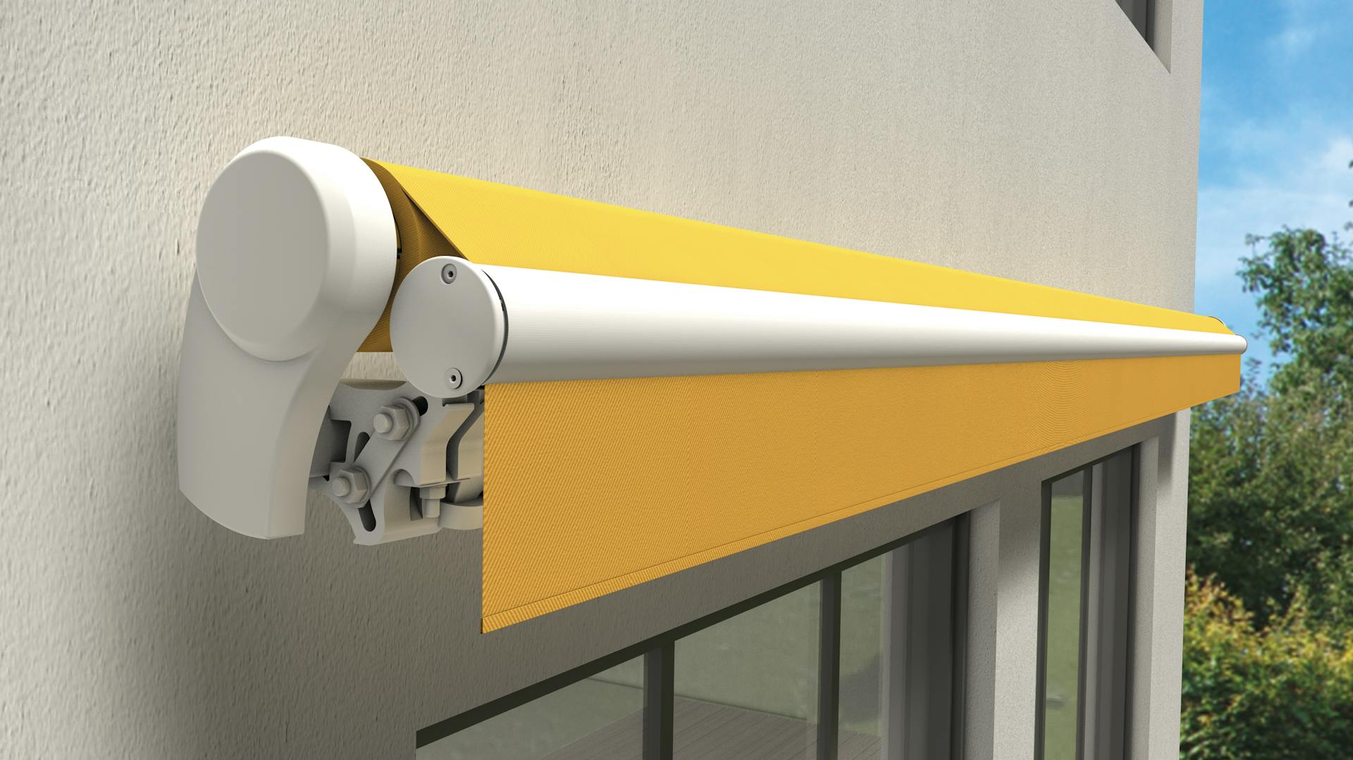 Halbkassetten-Markise Ausschnitt