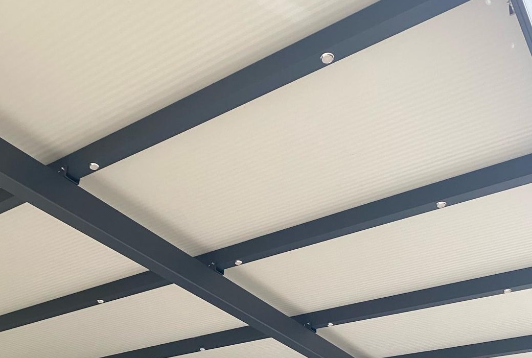 Beleuchtung für die Eingangsüberdachung 