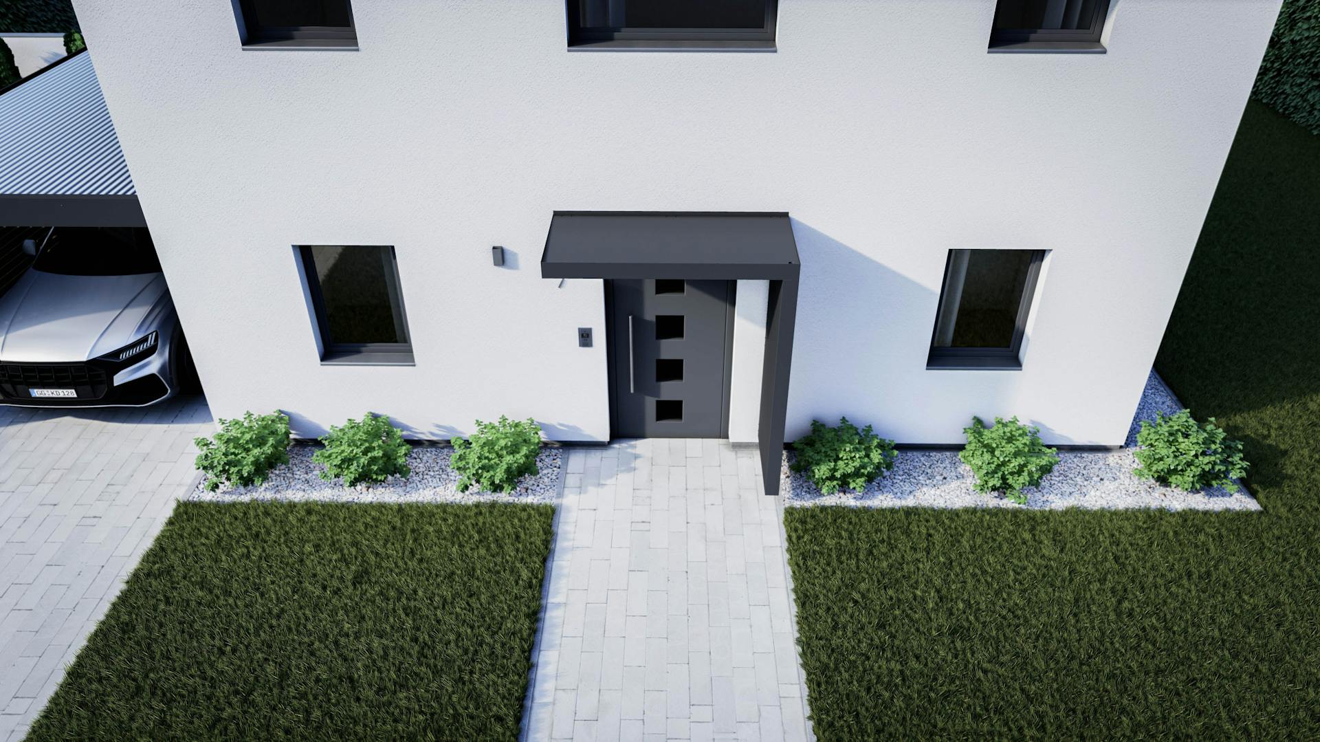 Seitenwand für den Eingangsbereich