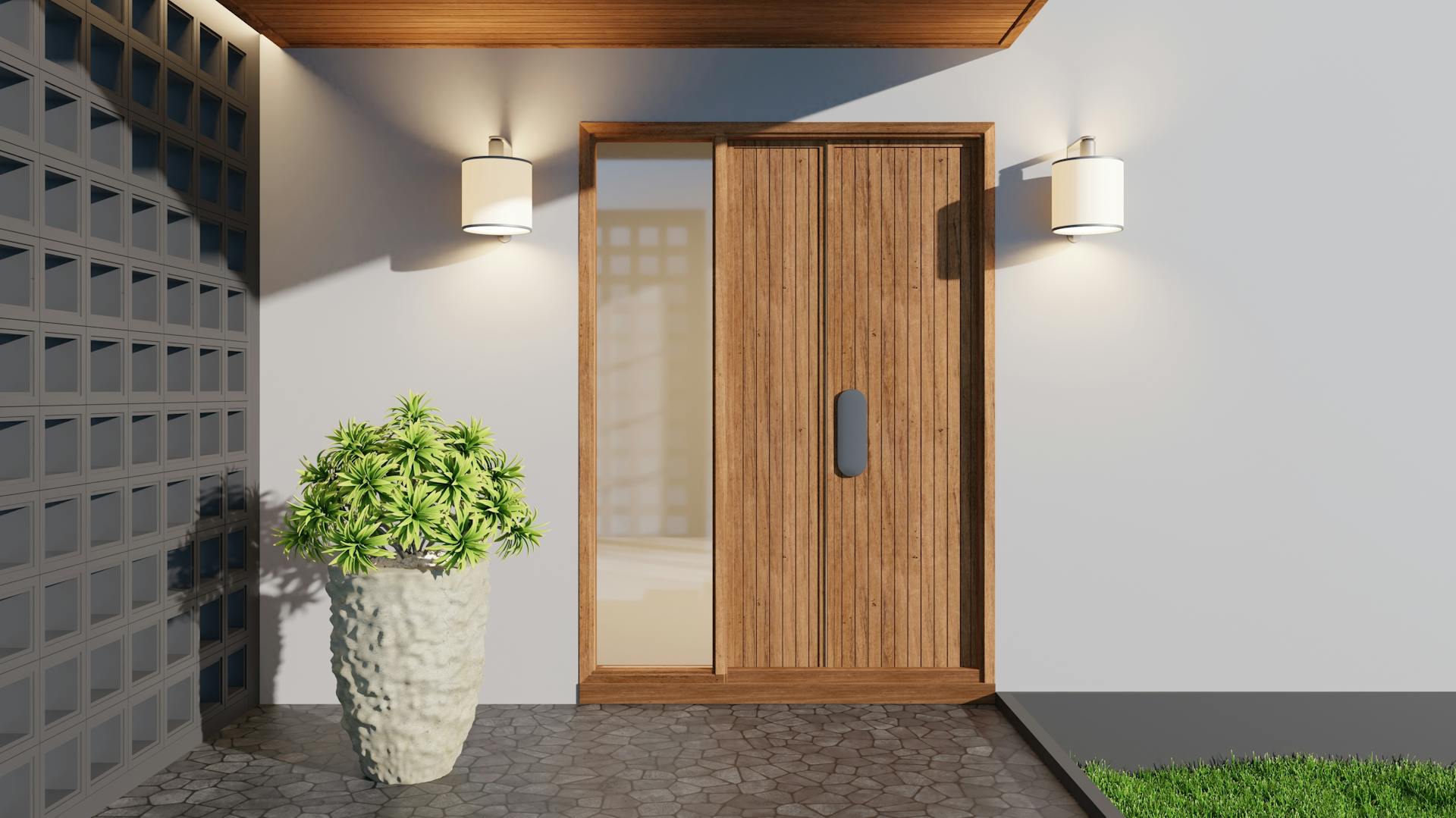 Smart Home Panel an der Wand