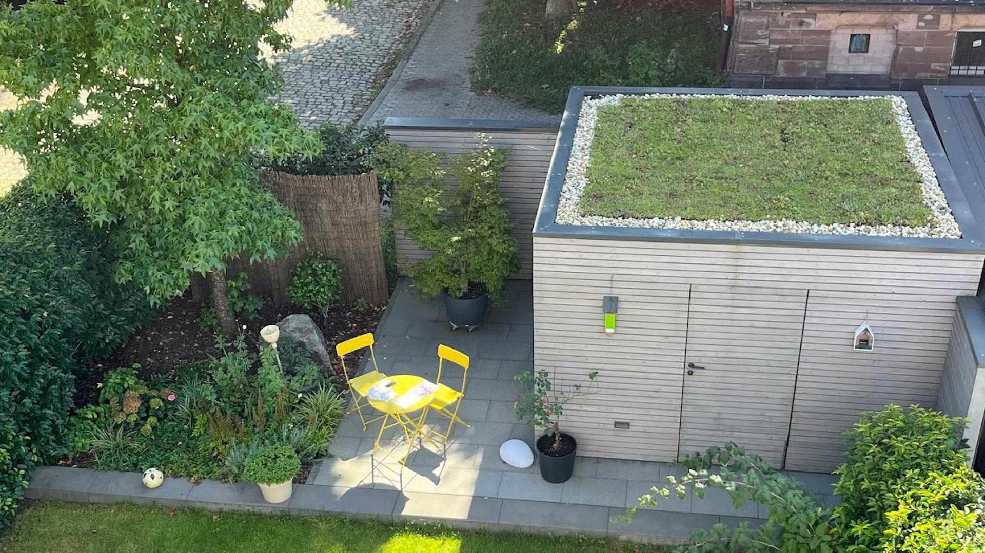 Dachbegruenung mit DIY Box 13qm