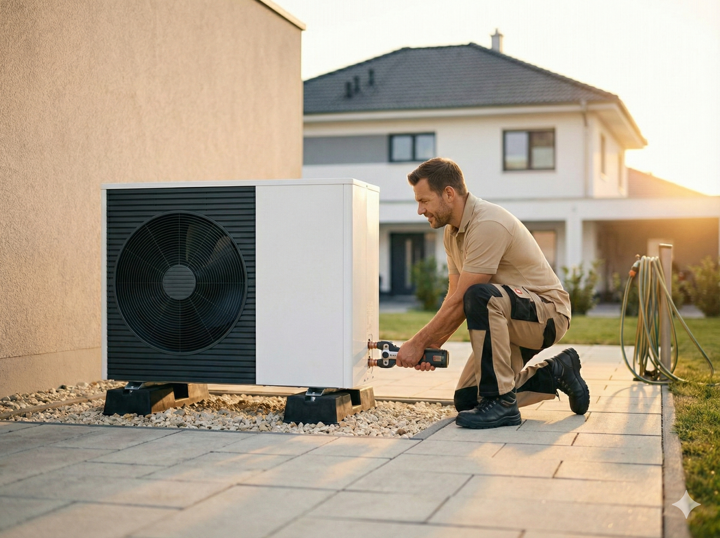 Aufbau von einer Terrassenüberdachung von Experten