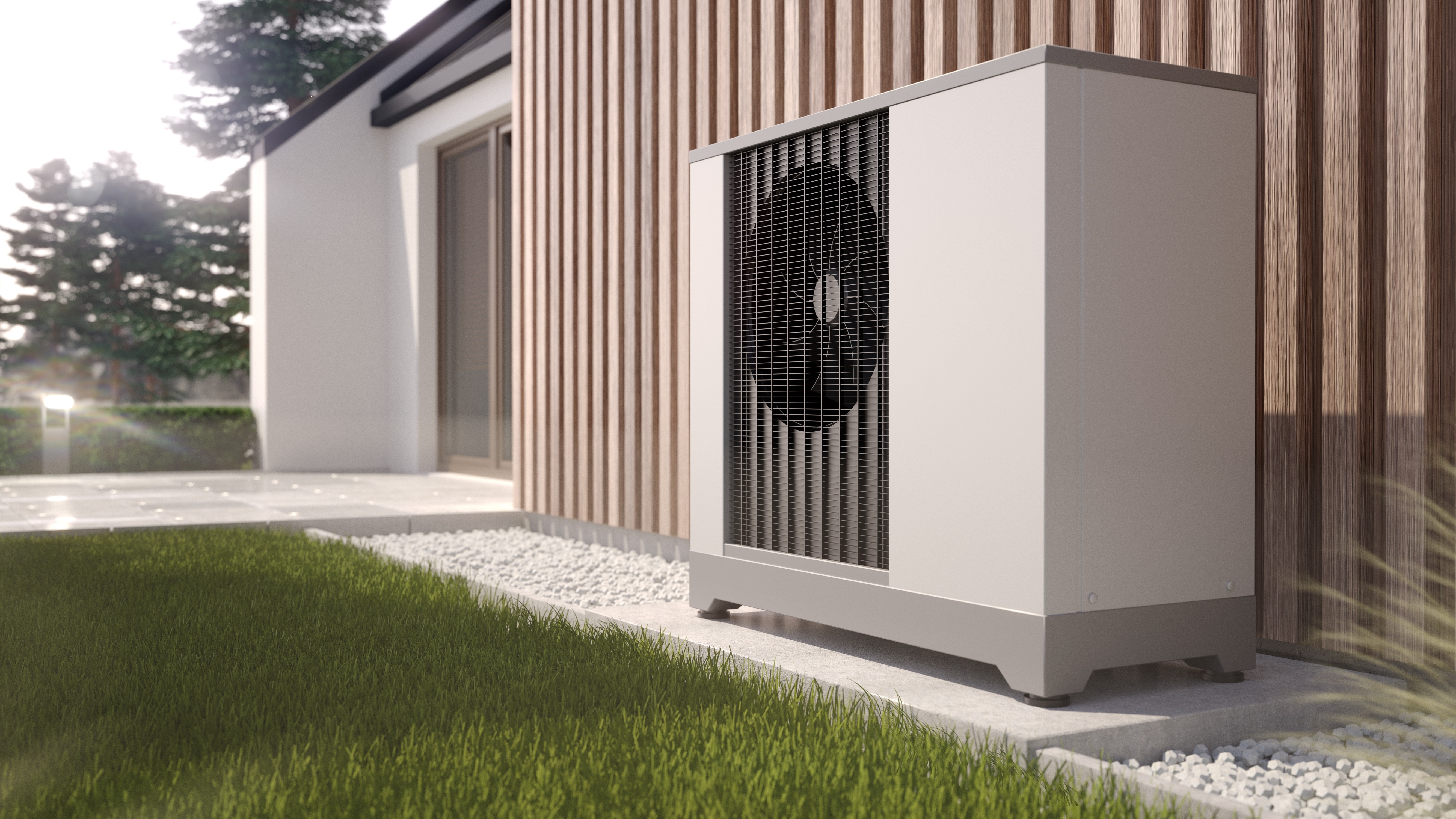 Solaranlage auf dem Dach eines Hauses