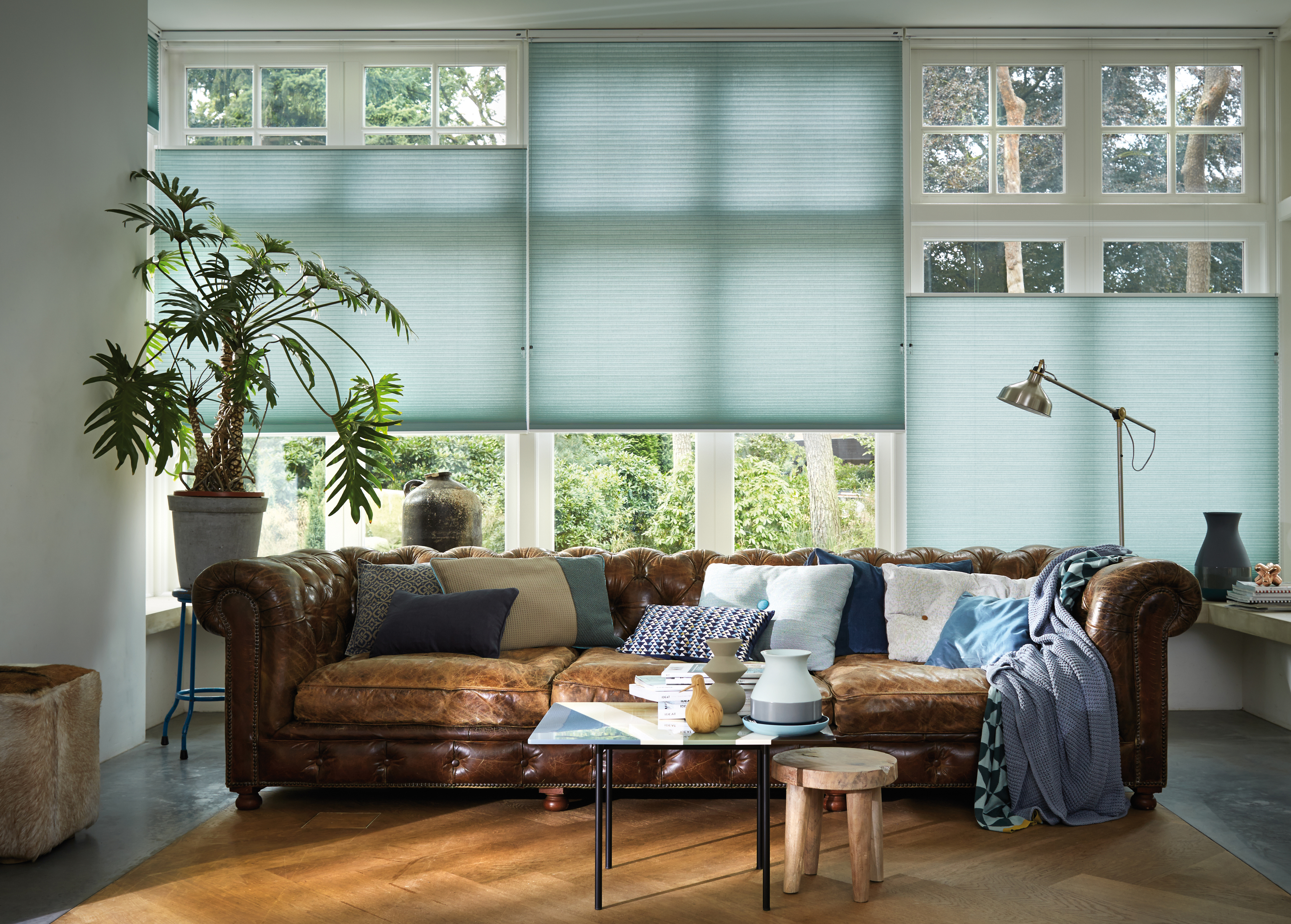 plisees im wohnzimmer