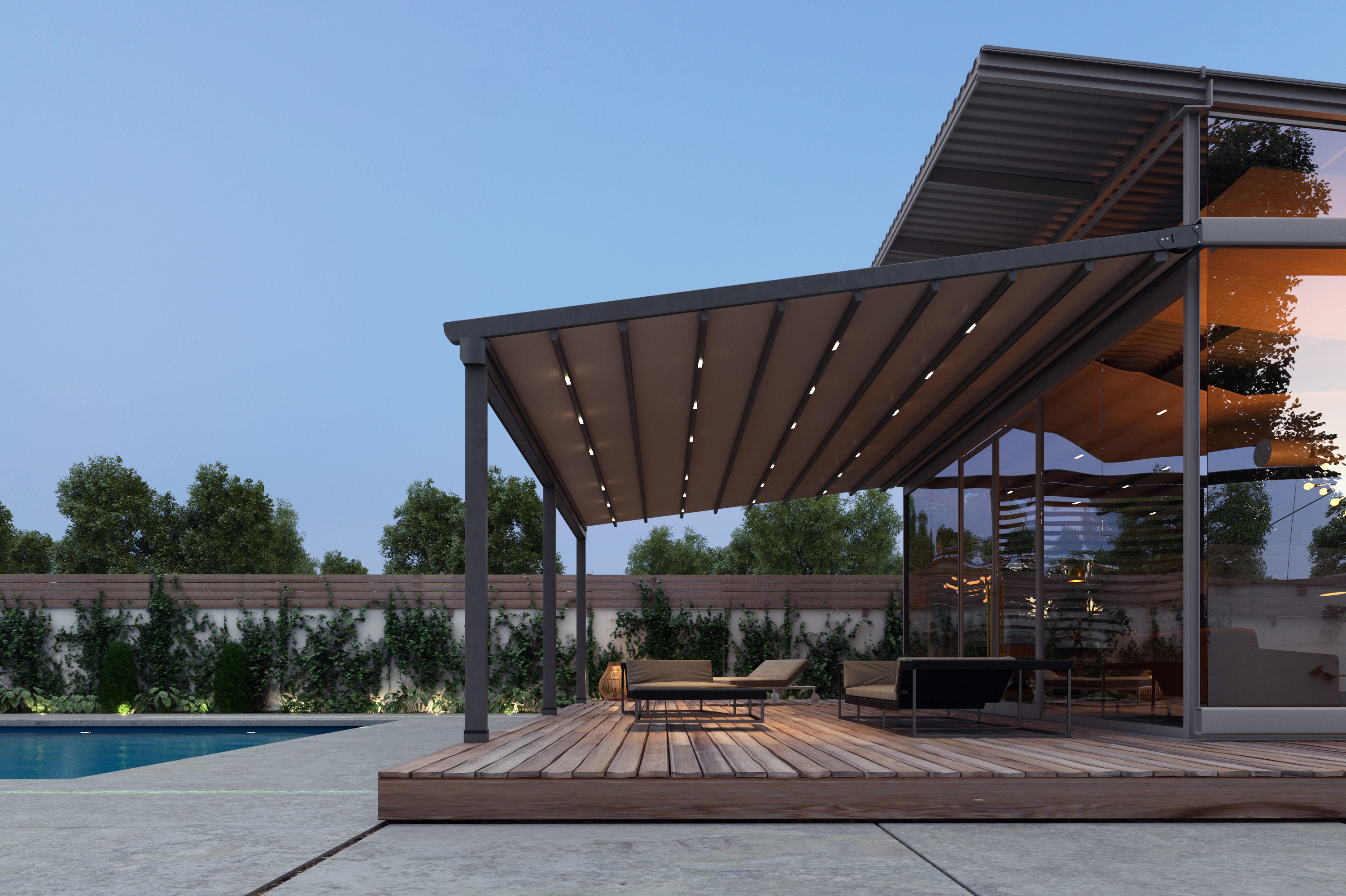 Terrassenüberdachung und Pergola mit Montage