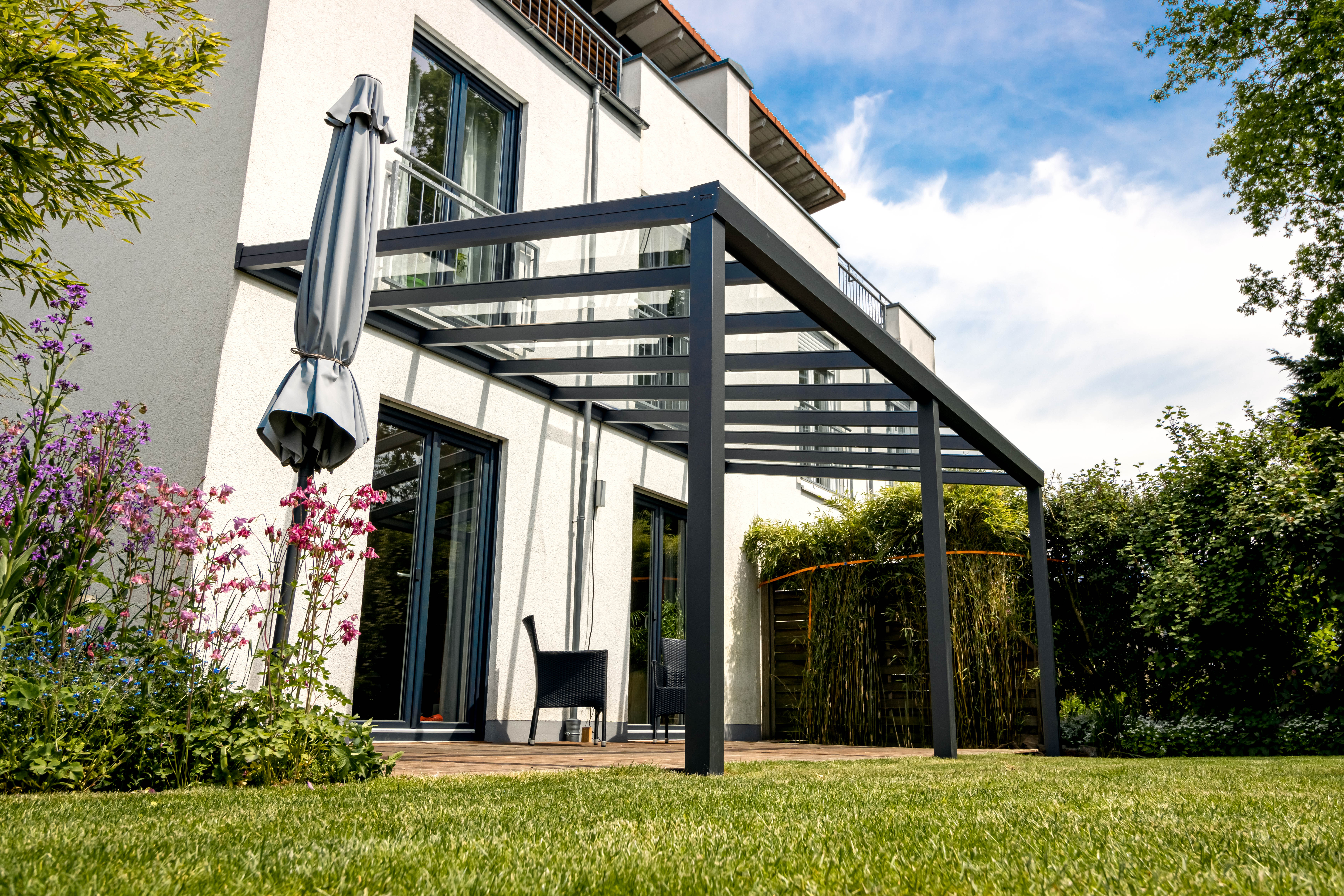 Terrassenüberdachung aus Aluminium