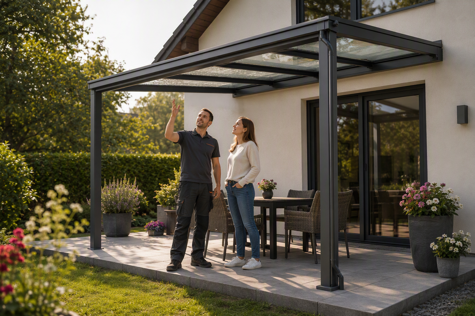 Terrassenüberdachung und Pergola mit Montage