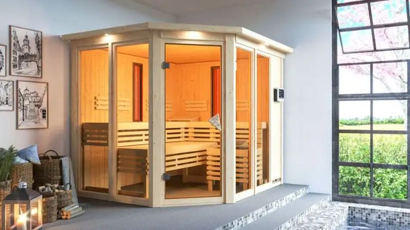 Kombisauna inklusive Infrarotstrahler