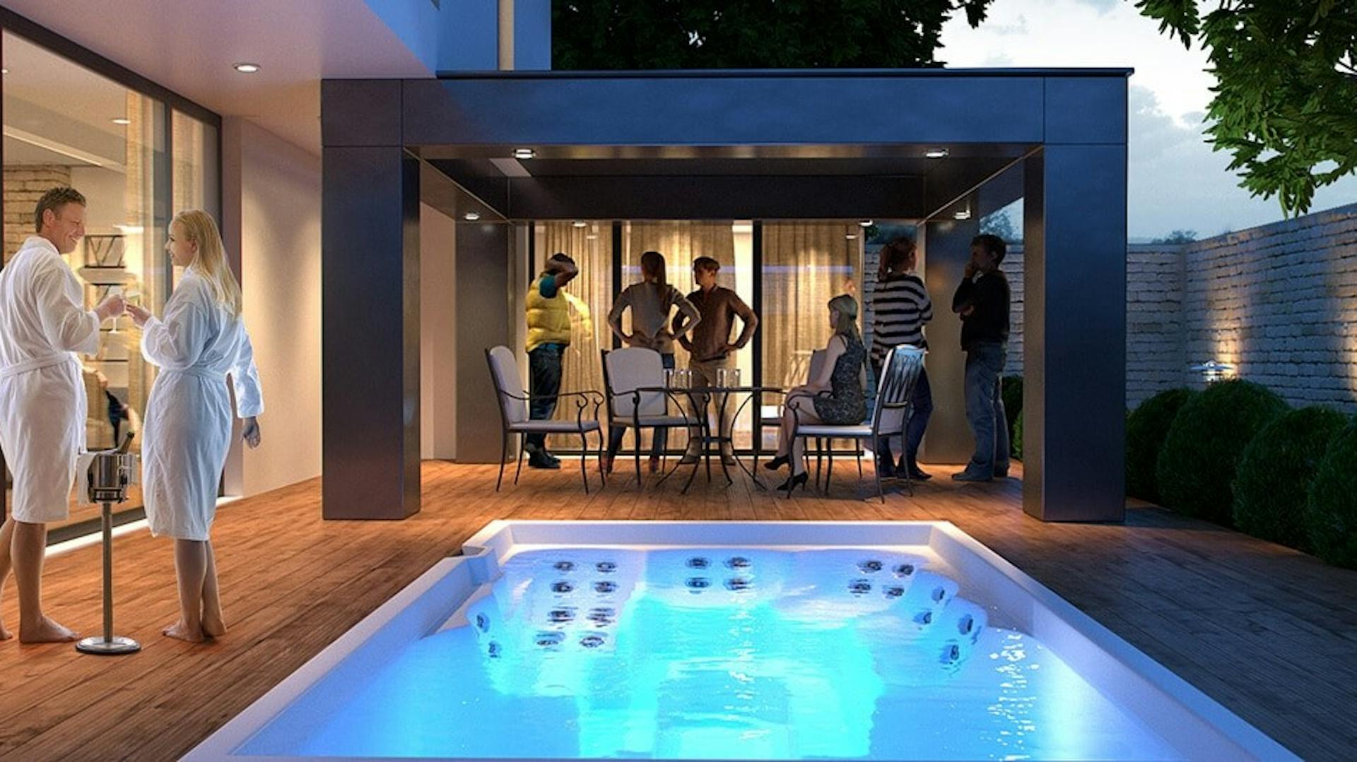 Whirlpool an einem See