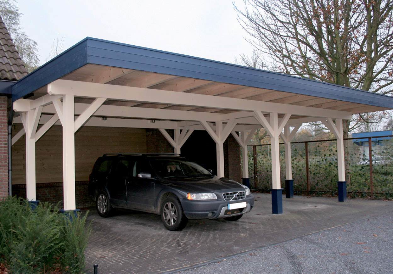 Carport mit PV Modul und Wallbox