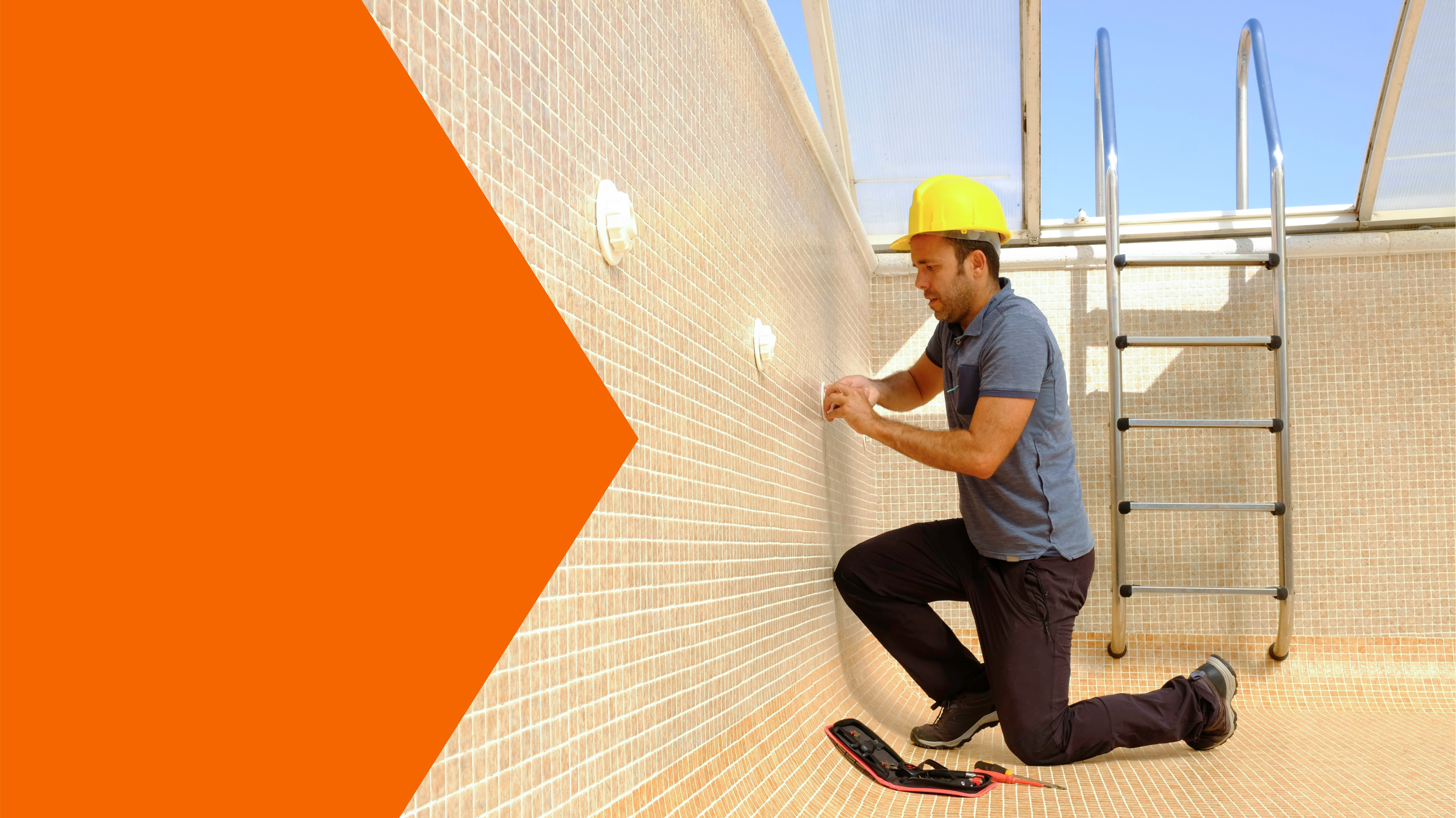 Handy mit Umfrage für Projekt