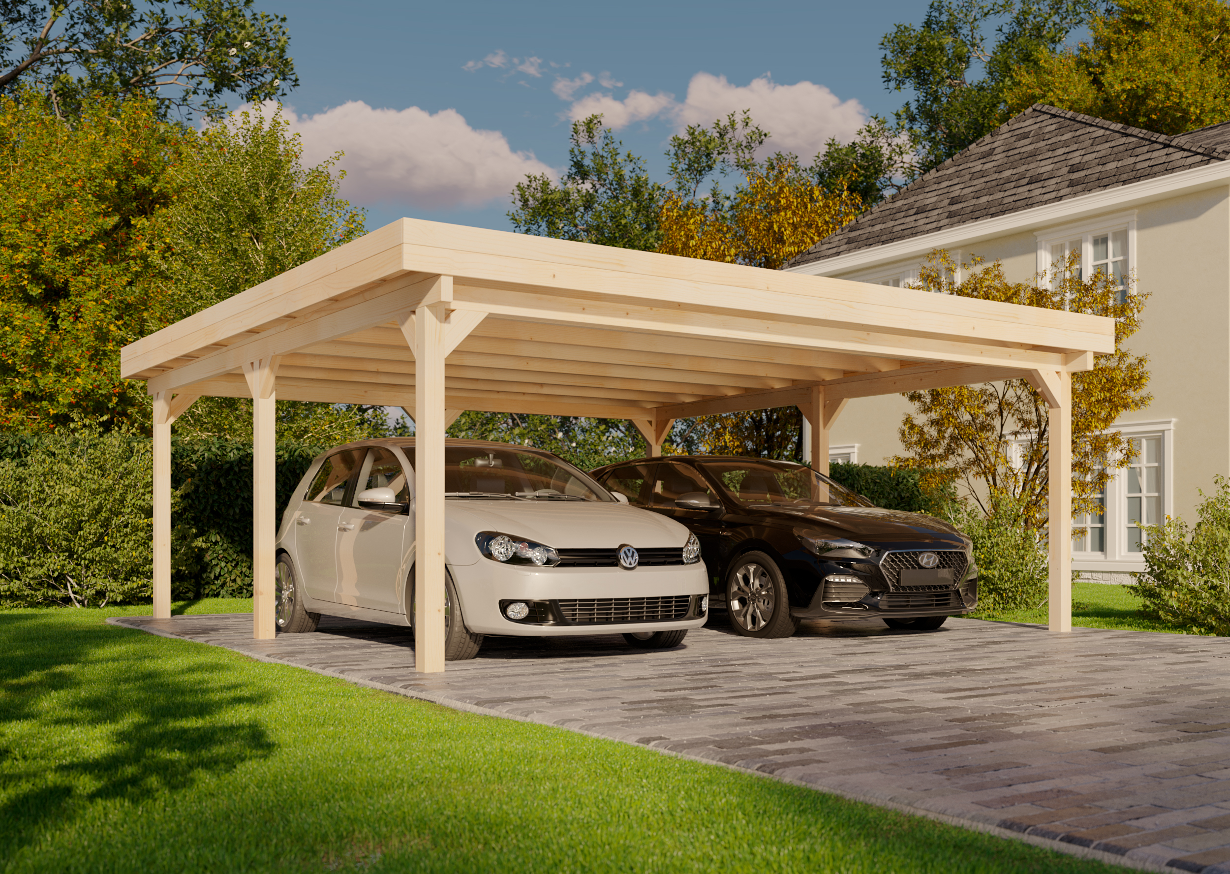 Doppel-Carport