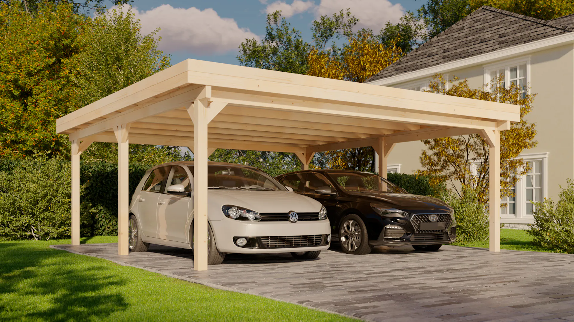 Doppel-Carport