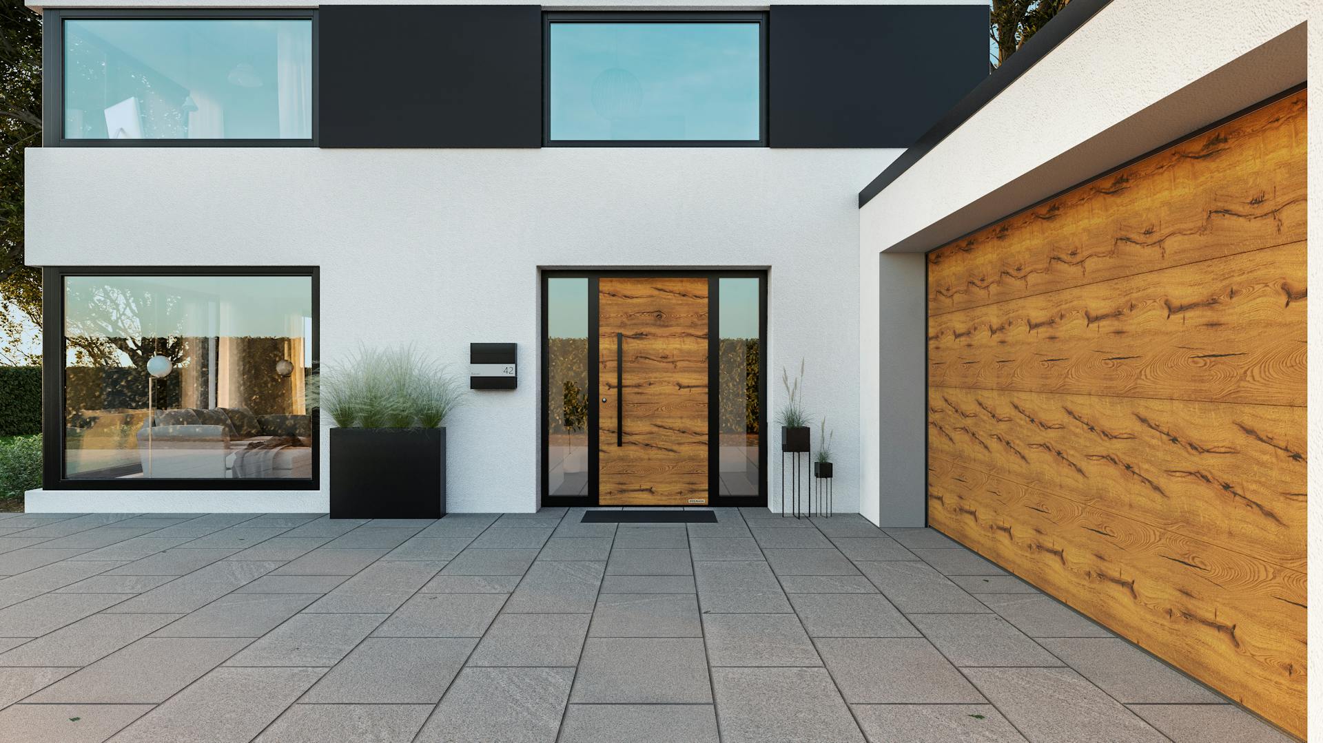 Garagentor Holzoptik