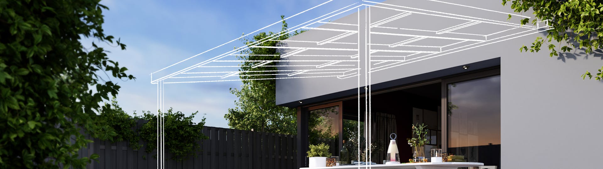 Terrassenüberdachung nach Maß mit Montage