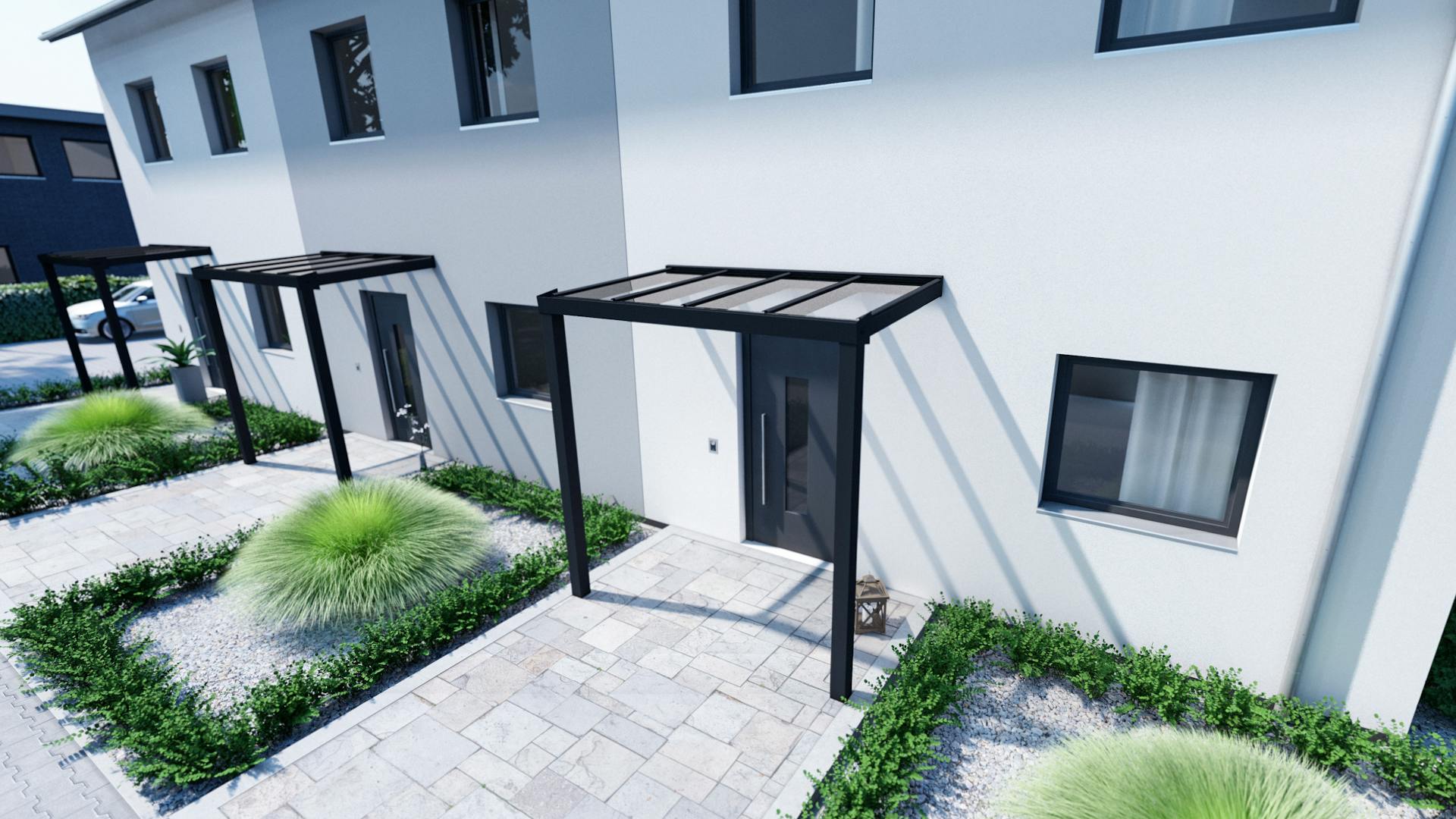 Vordach nach Maß mit Montageservice