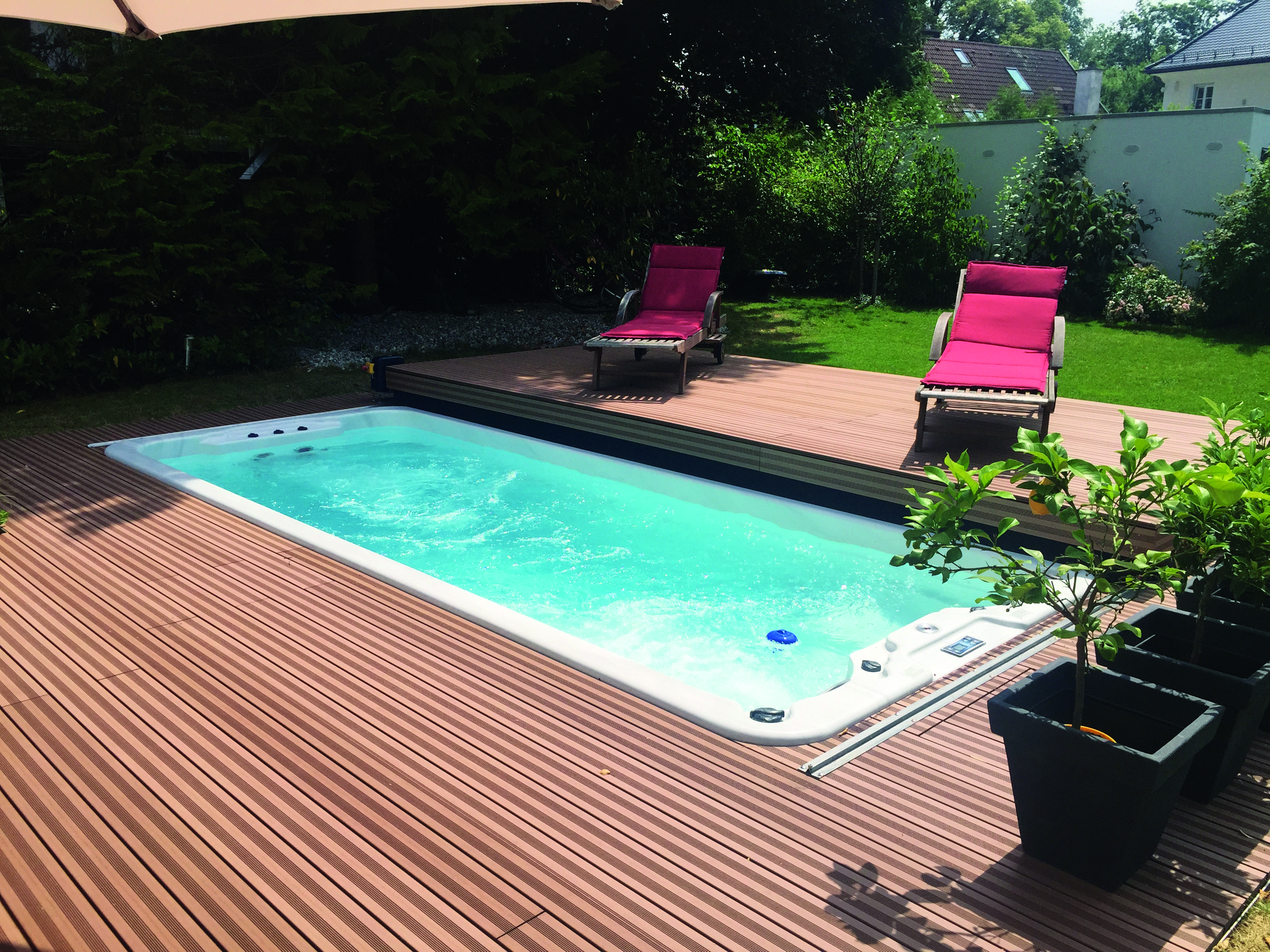 Swim Spa im Garten