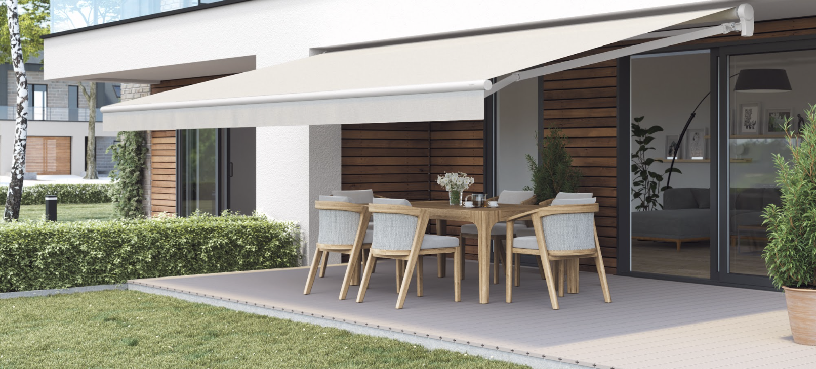 Markise auf Terrasse