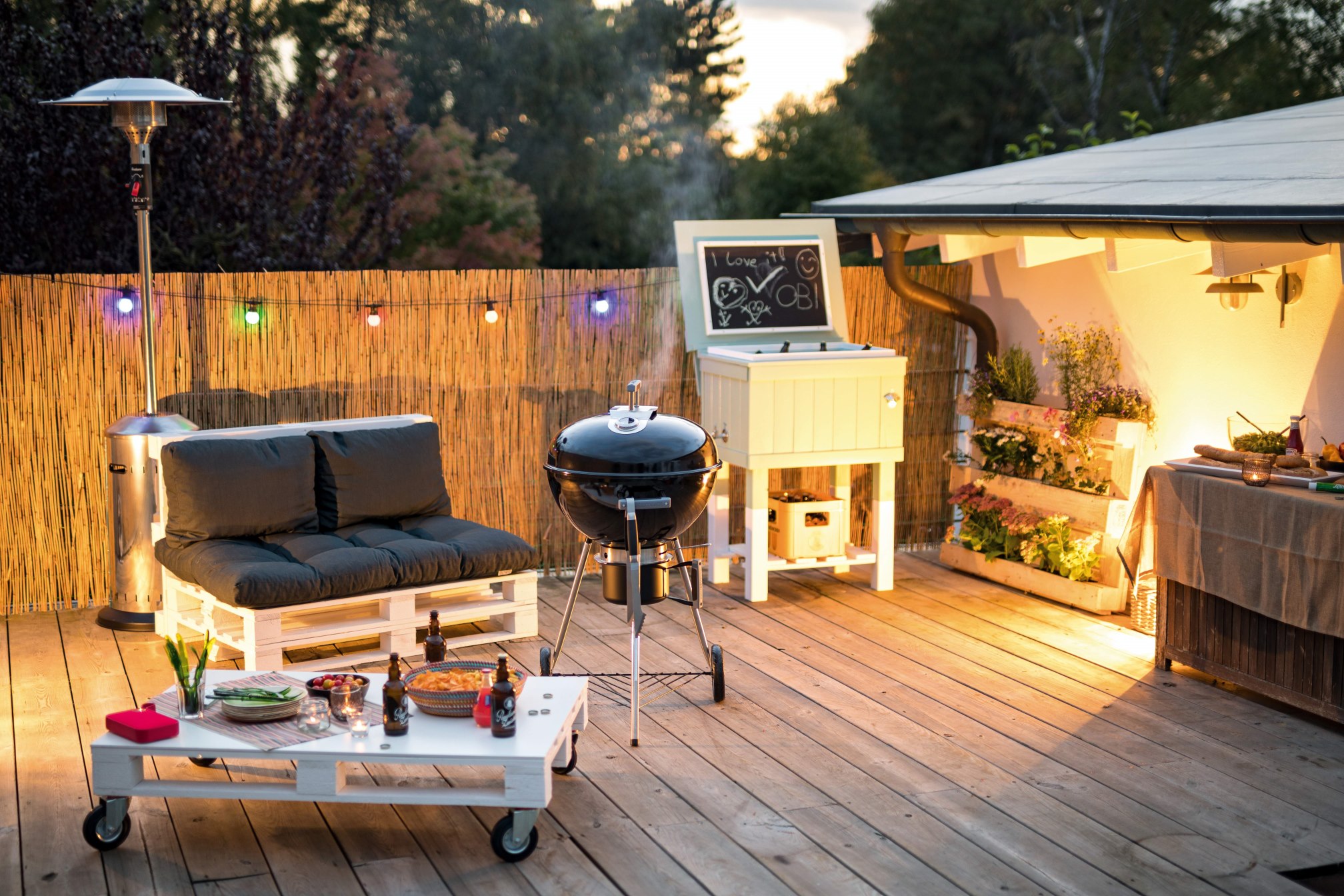 Grillecke selber bauen Ideen und Inspiration OBI