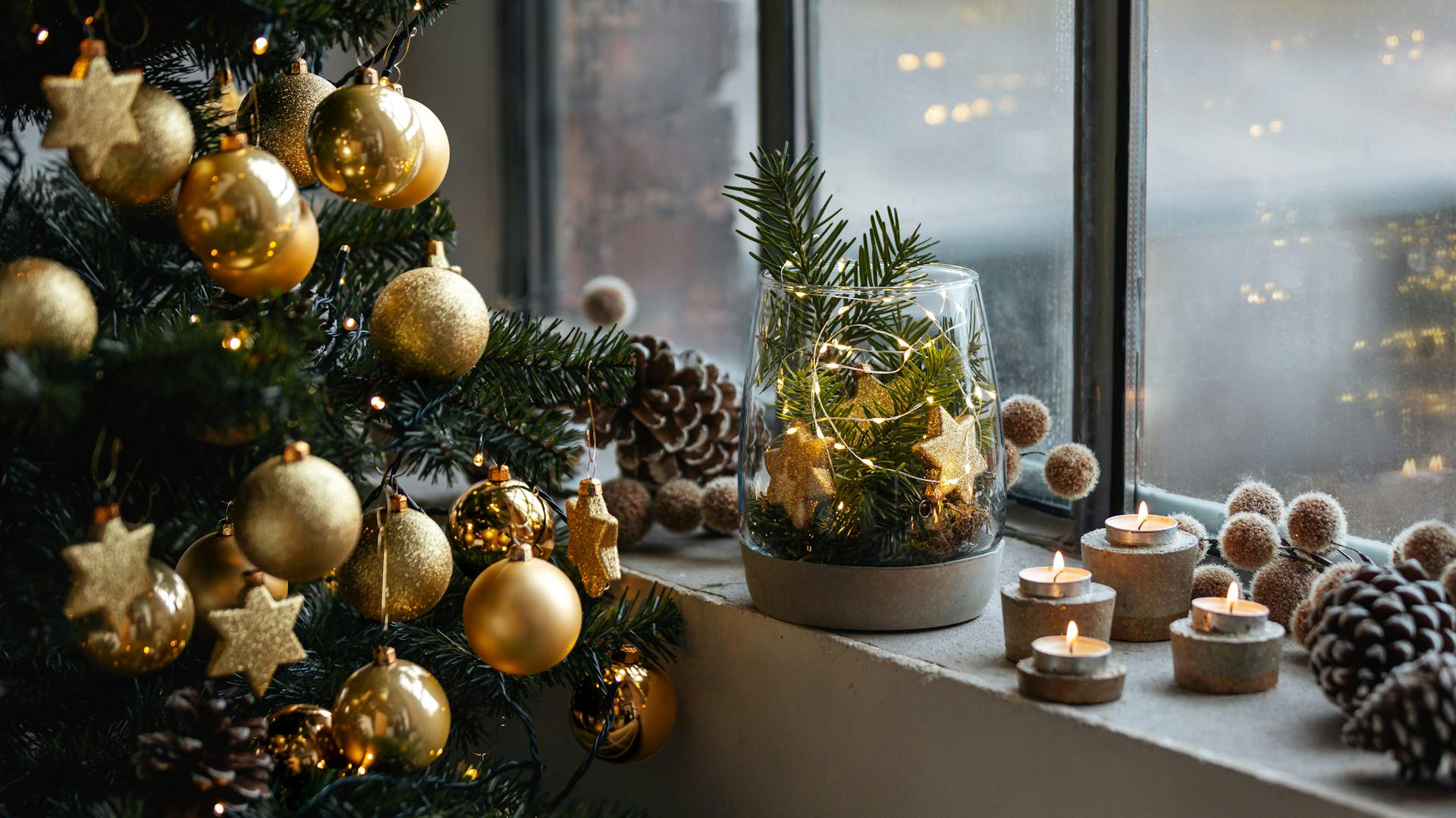 Selbstgemachte Weihnachtsdekoration