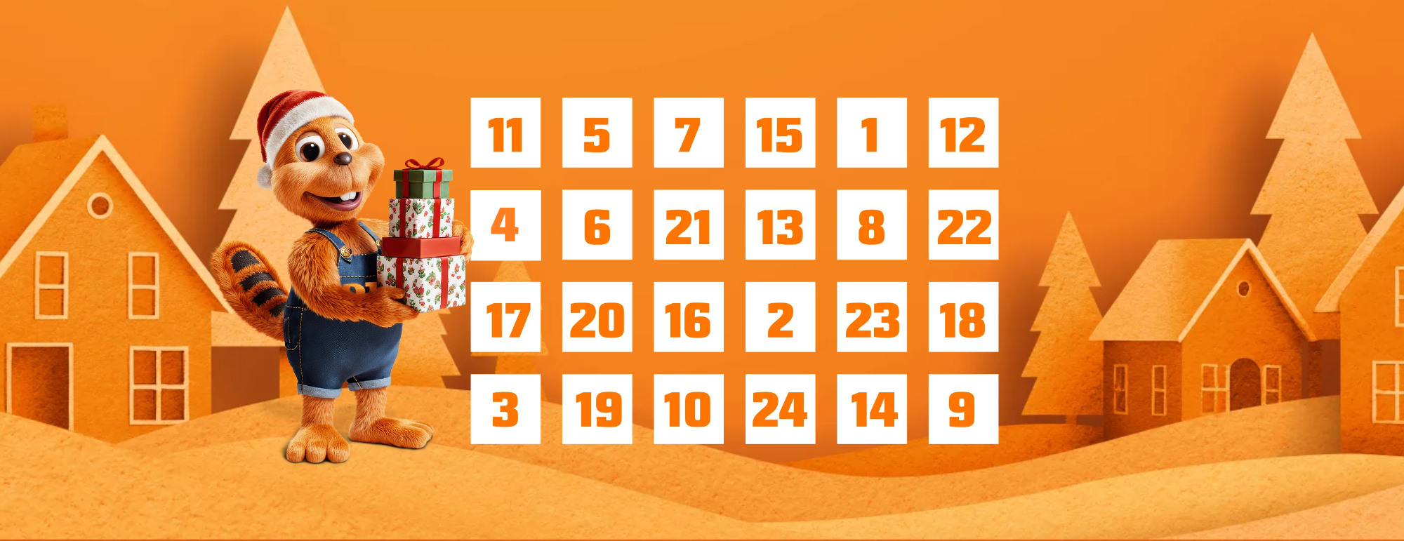 Adventskalender mit Biber