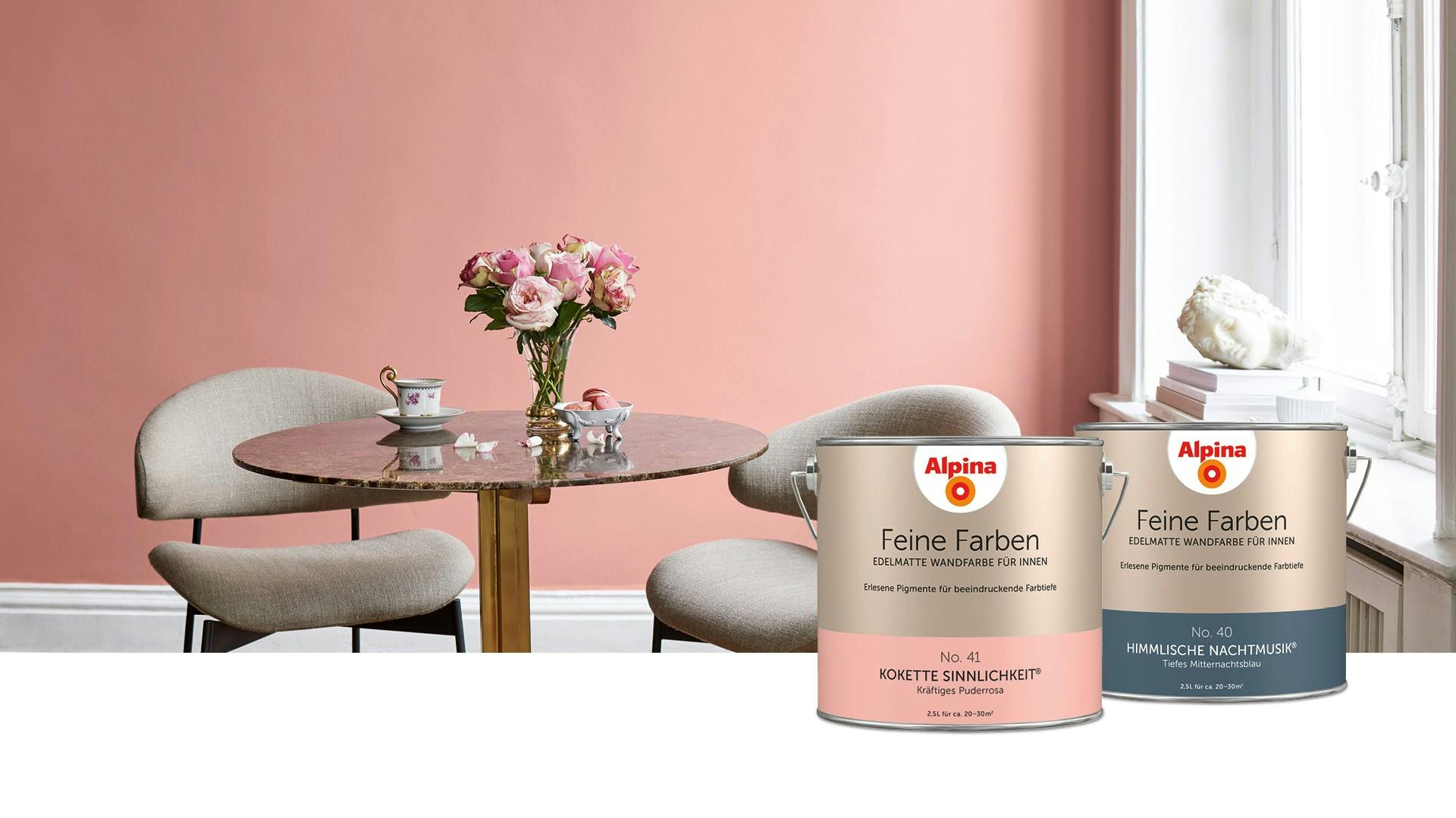Alpina Feine Farben, rosa Einrichtung