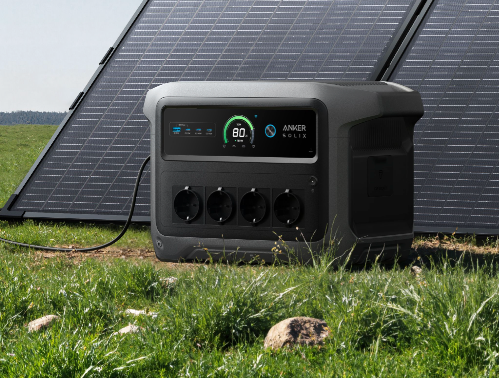 Anker Solix Powerstation beim Camping