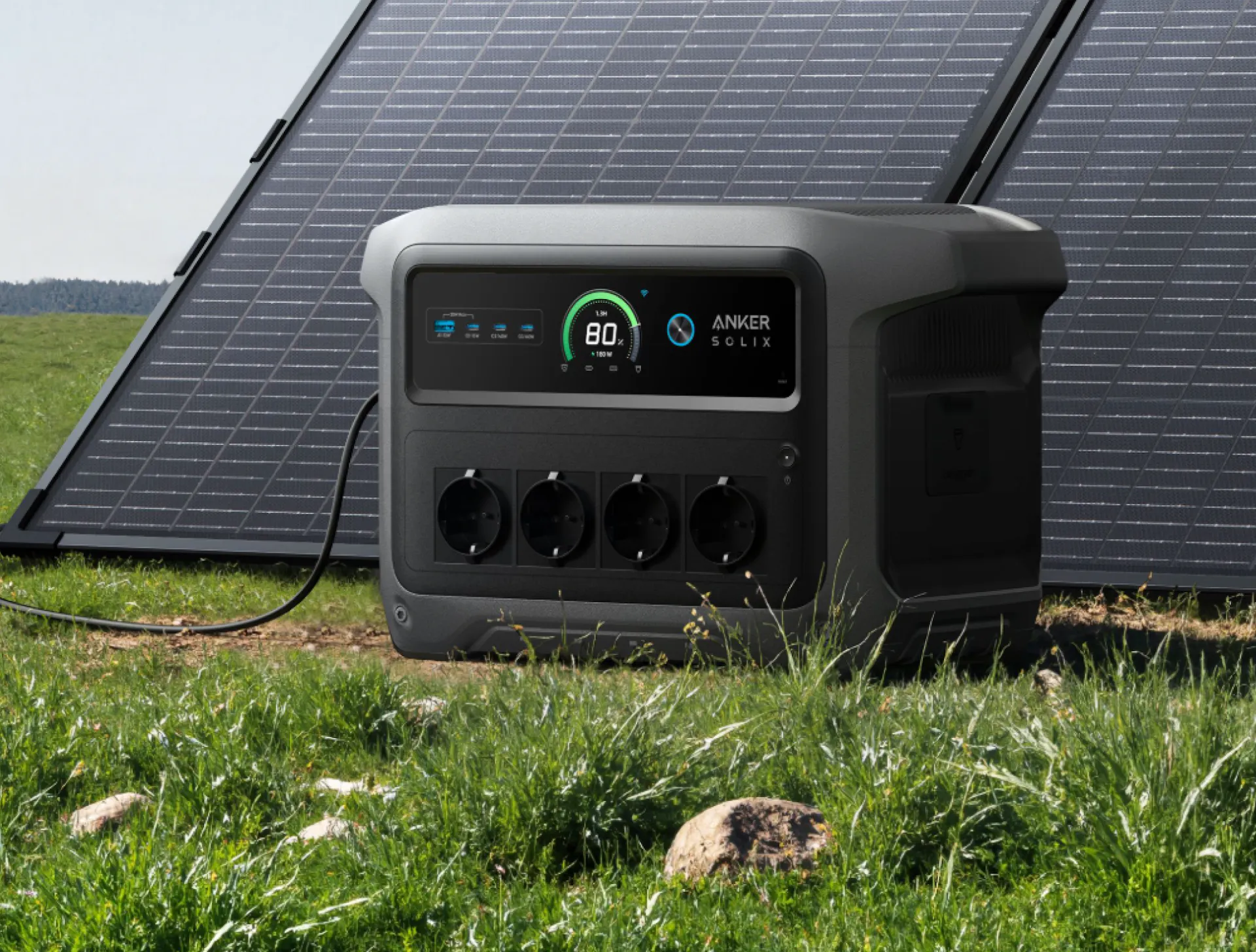 Anker Solix Powerstation beim Camping