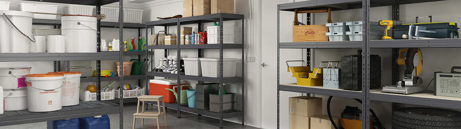 Ordnung in Garage und Keller mit der Ar Shelving Garage Series