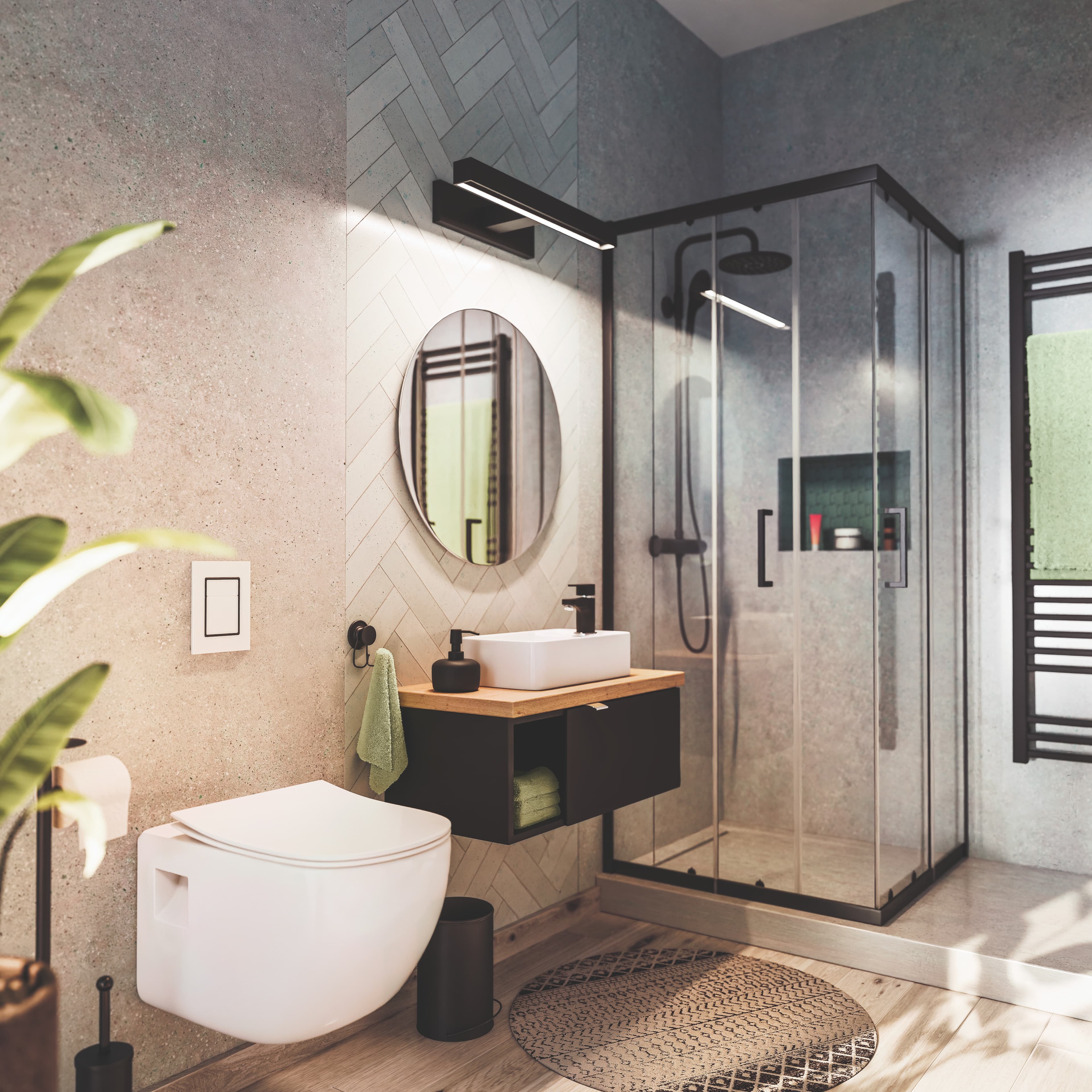 Badezimmer mit Baliv Einrichtung