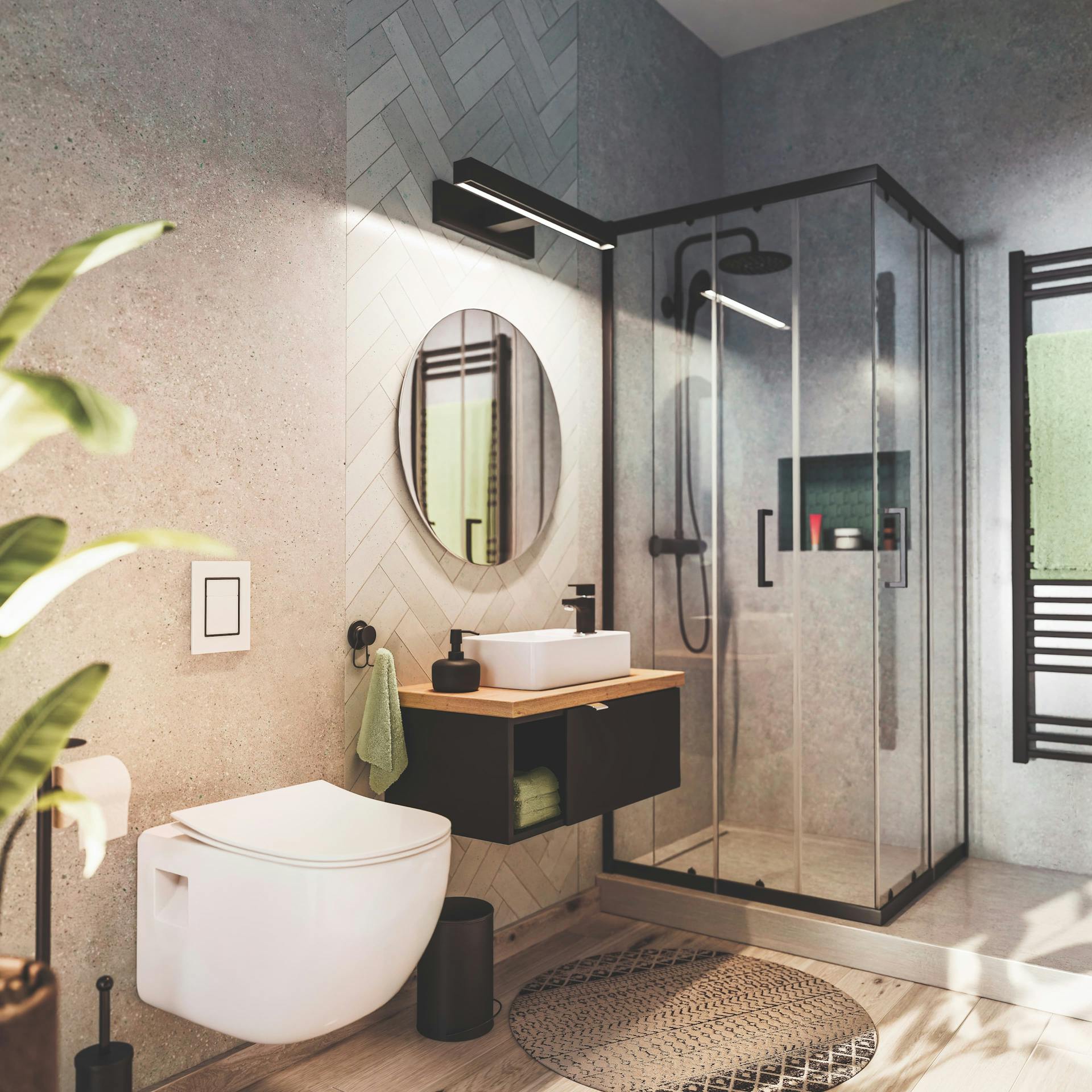 Badezimmer mit Baliv Einrichtung