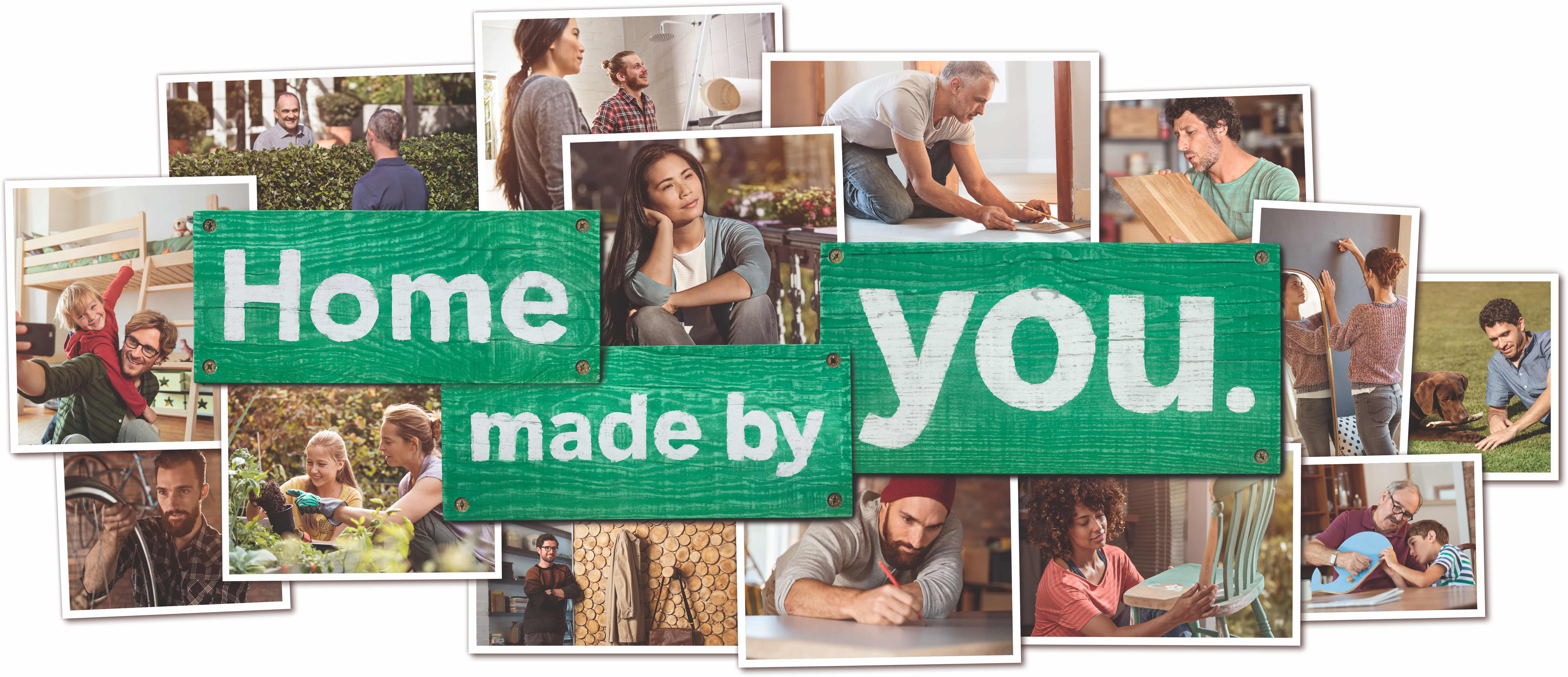 Fotocollage aus Heimwerker-Motiven