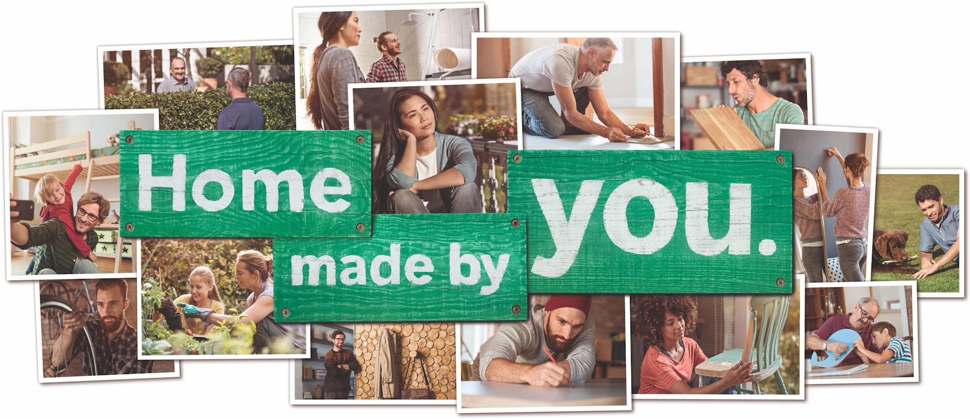 Fotocollage aus Heimwerker-Motiven