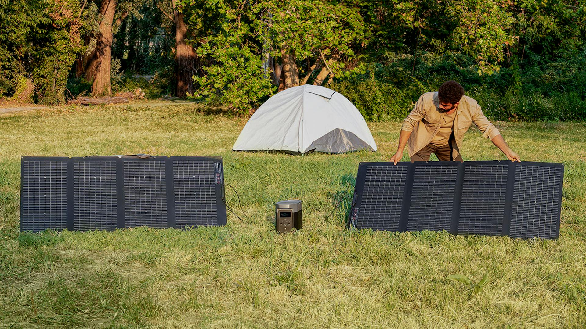 Ecoflow Powerstation beim Camping