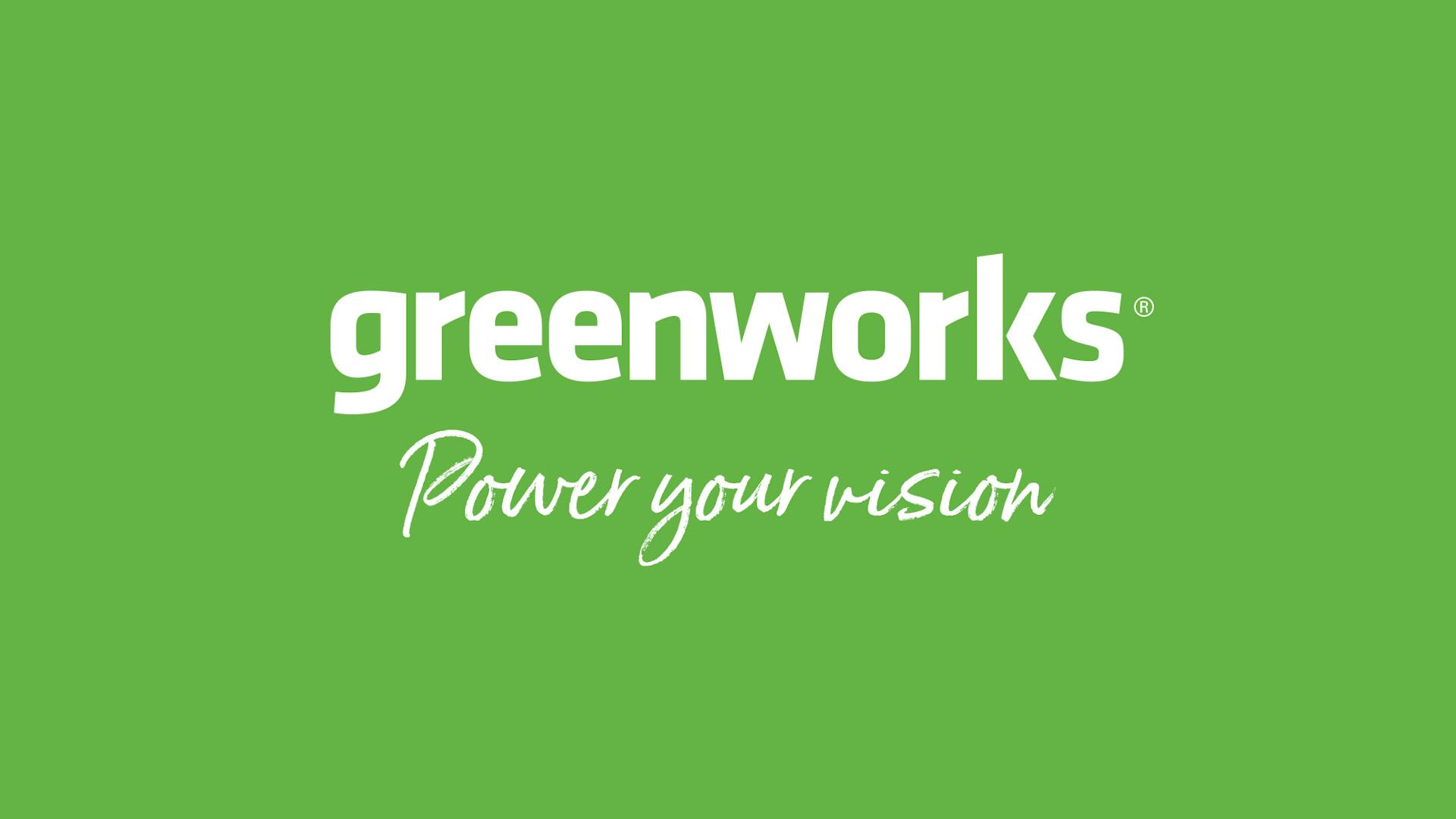 Greenworks Logo - Power your vision
