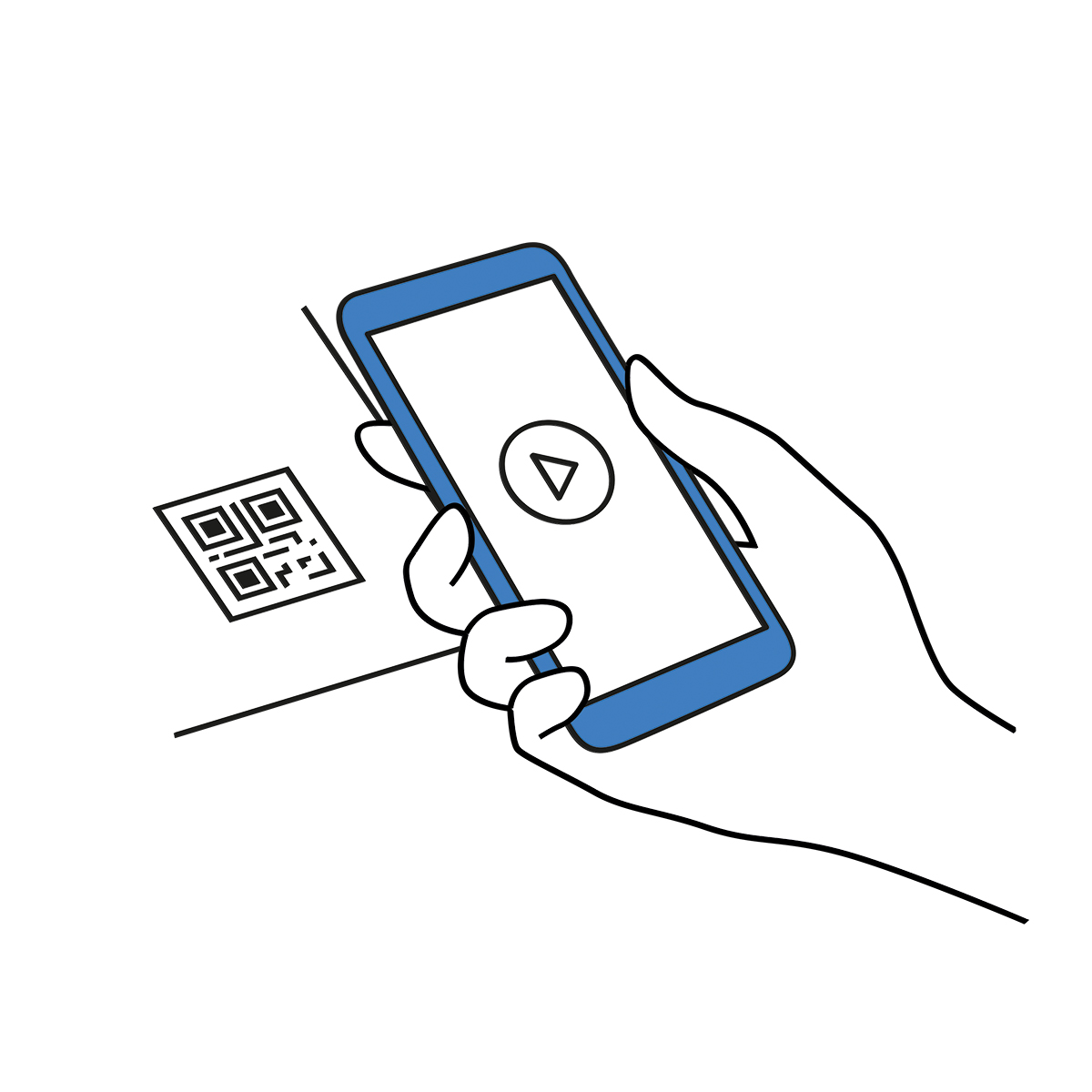 Zeichnung QR Code Scannen