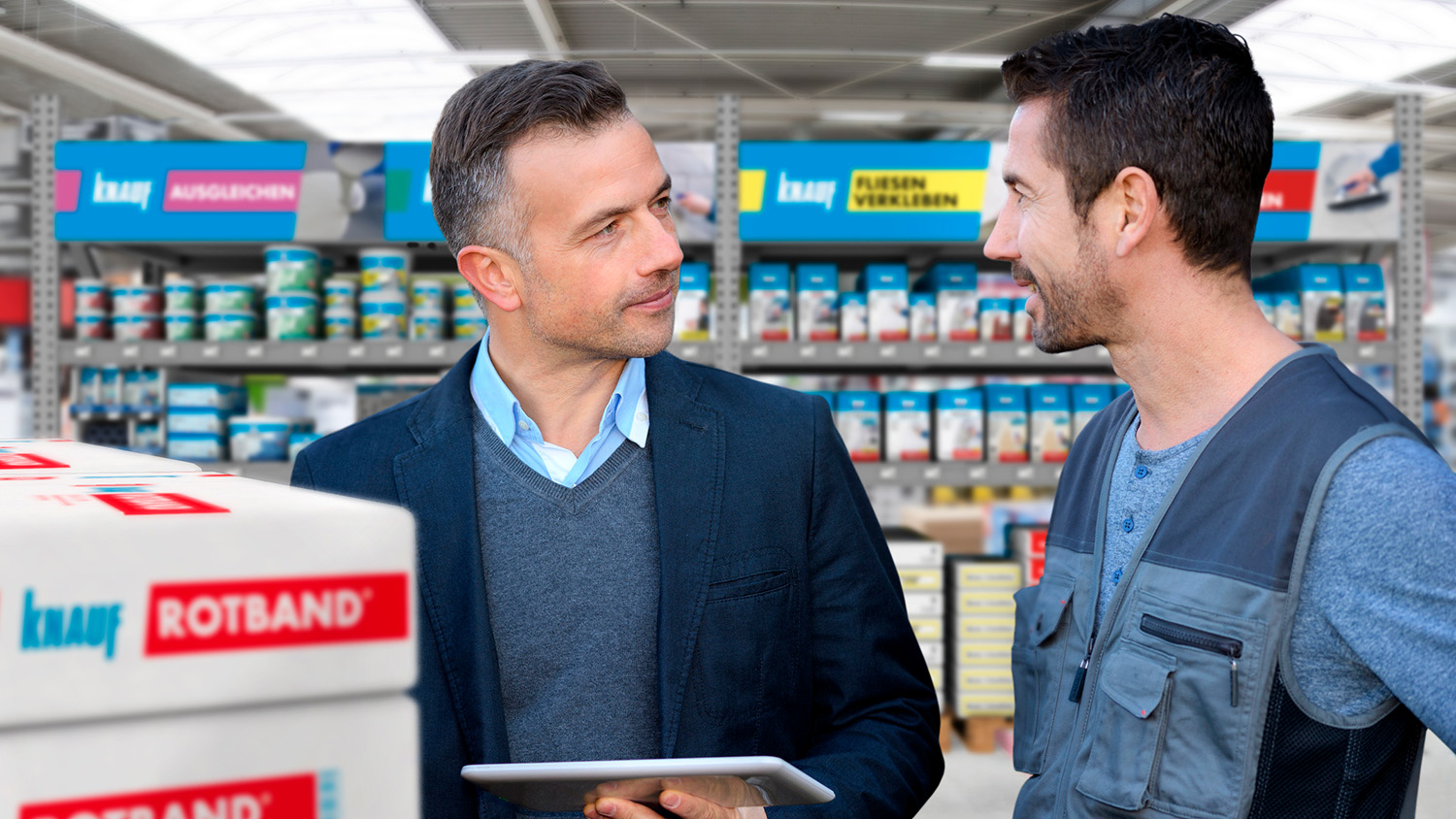 Beratung im Baumarkt