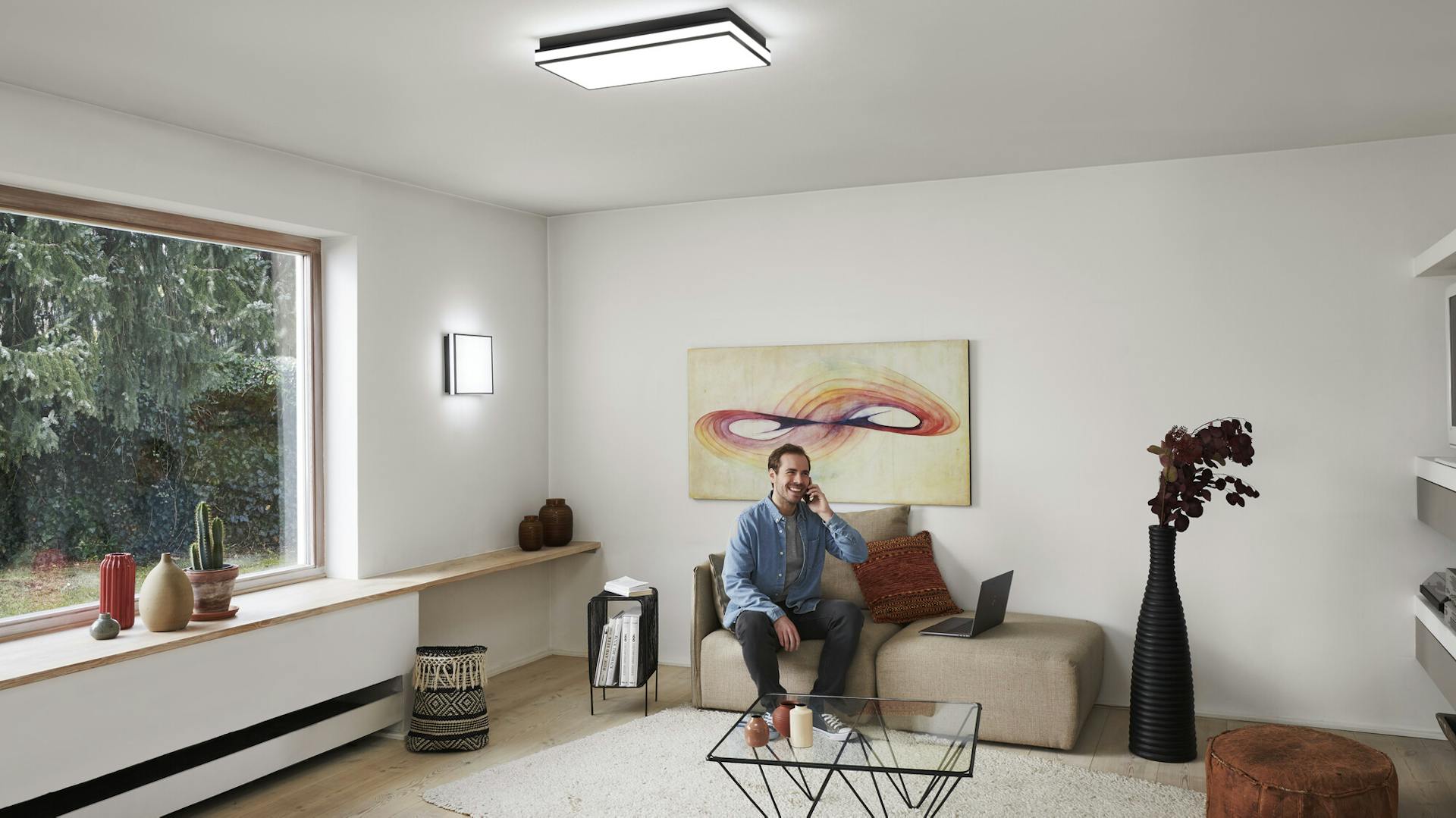 Ledvance Deckenleuchte im Wohnzimmer