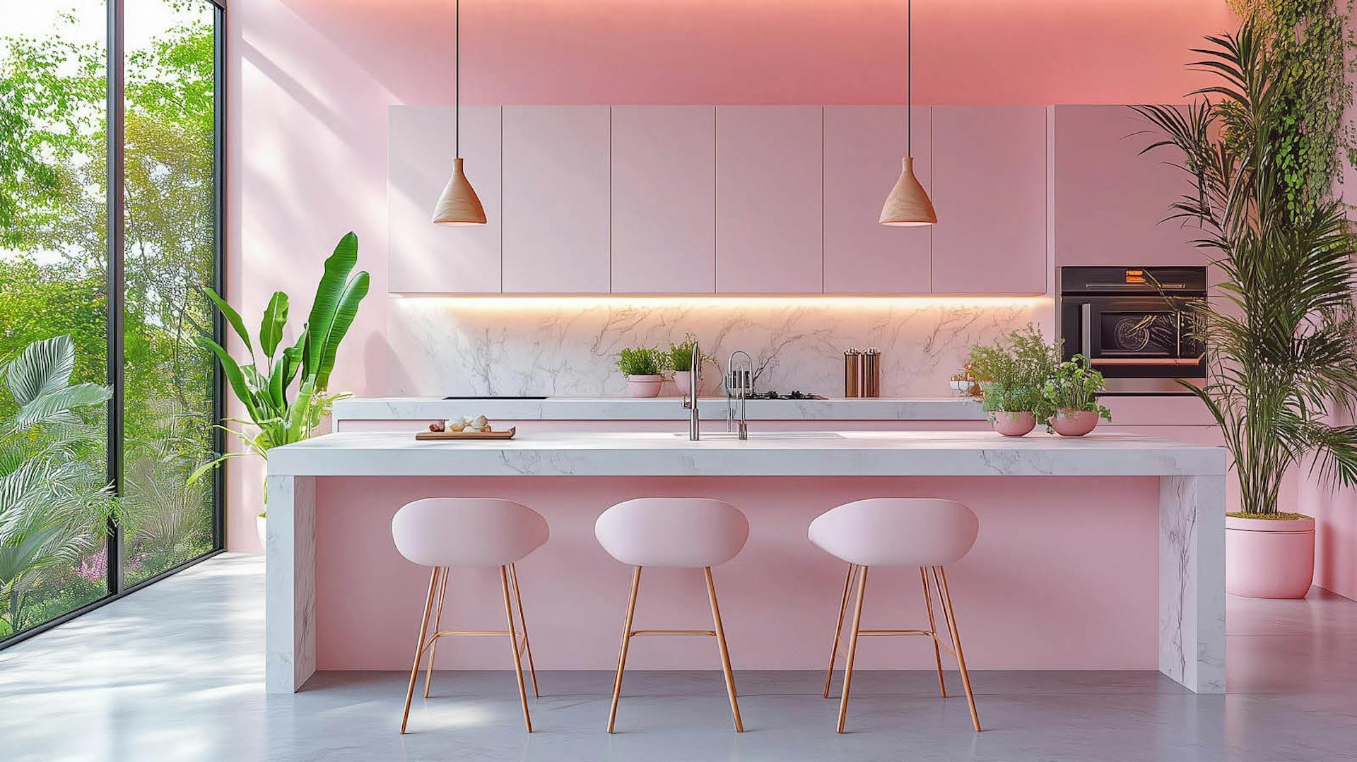 Elektromaterial Steckdosen rosa Küche