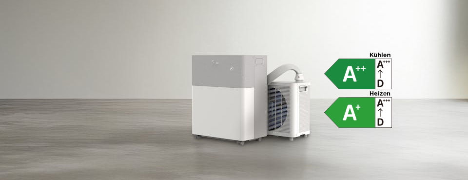 Midea PortaSplit mit Enegerieffizienzlabel 
