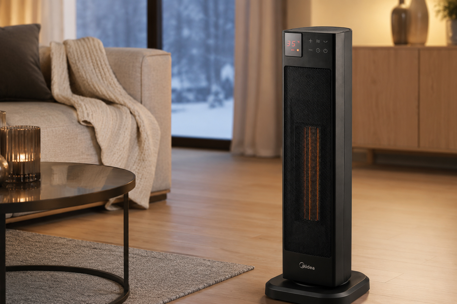 Midea Heizgerät schwarz